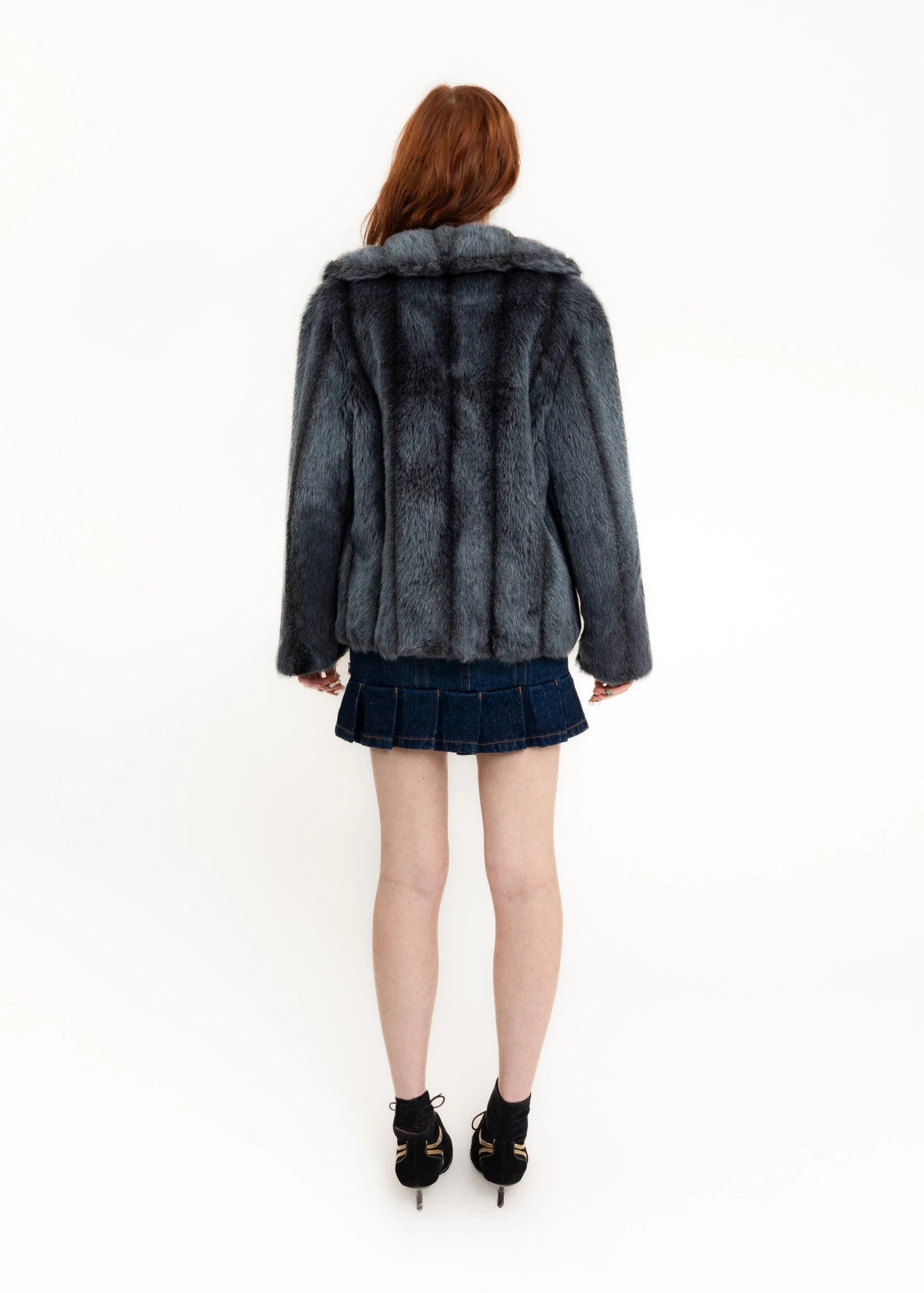 Furricoat by D.L Ellis 70s vintage faux fur coat