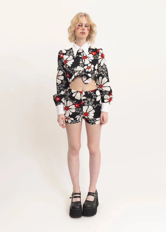 Bizarre Bazaar 70s vintage two piece shorts set