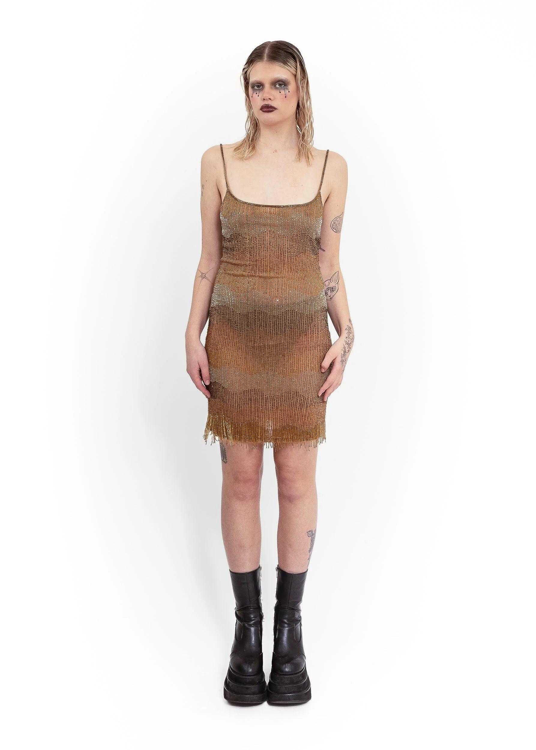 Bizarre Bazaar 90s vintage glass beaded mini dress Bizarre Bazaar Bizarre Bazaar 90s vintage glass beaded mini dress Bizarre Bazaar