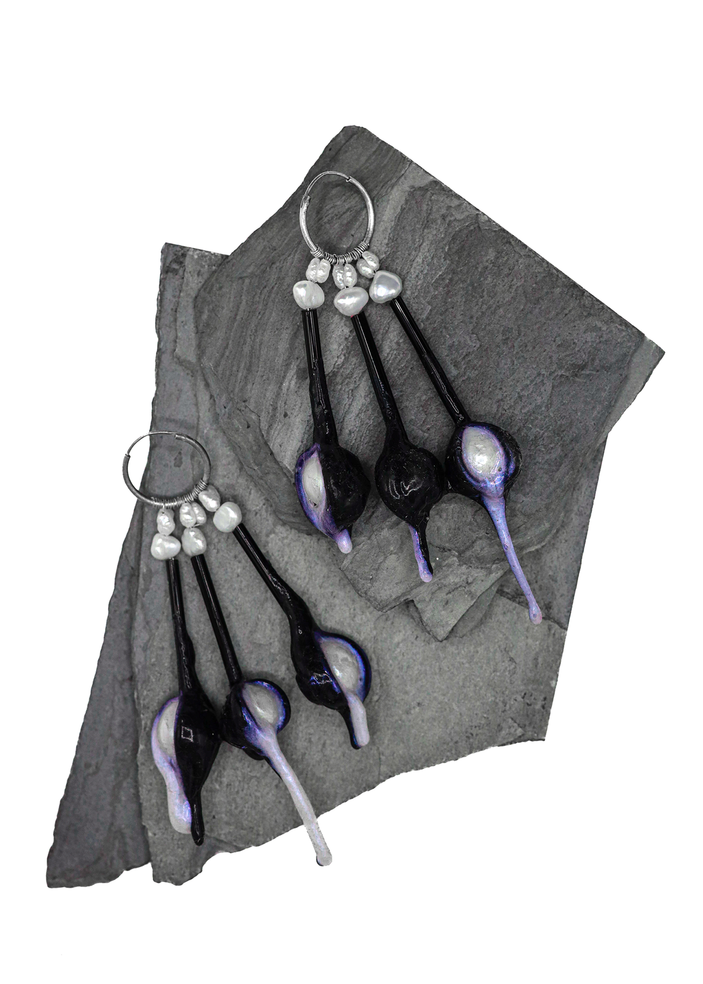 Burnished Jewellery Tar Goo Earrings