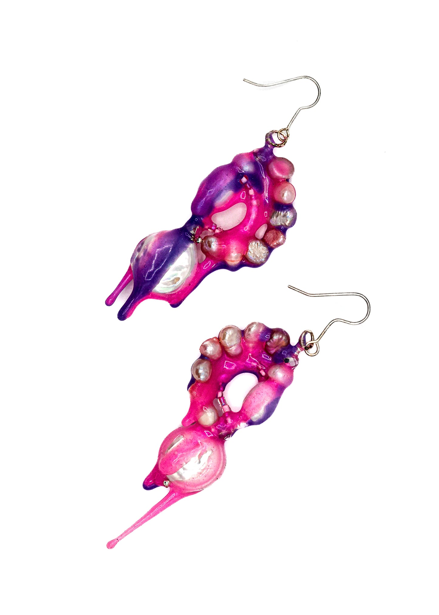 Burnished Jewellery Alien Anime Slime Earrings