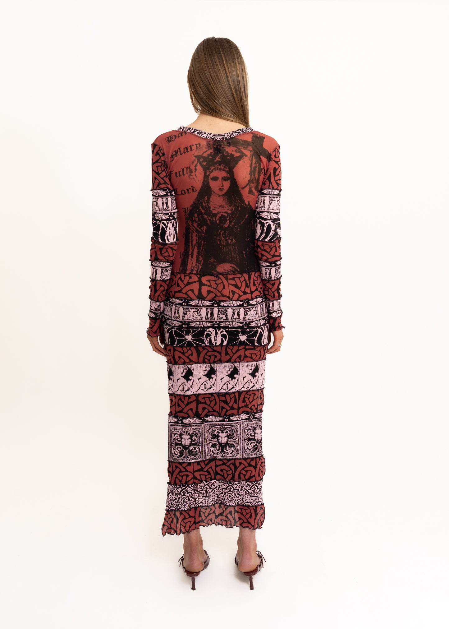 Hail Mary mesh maxi dress