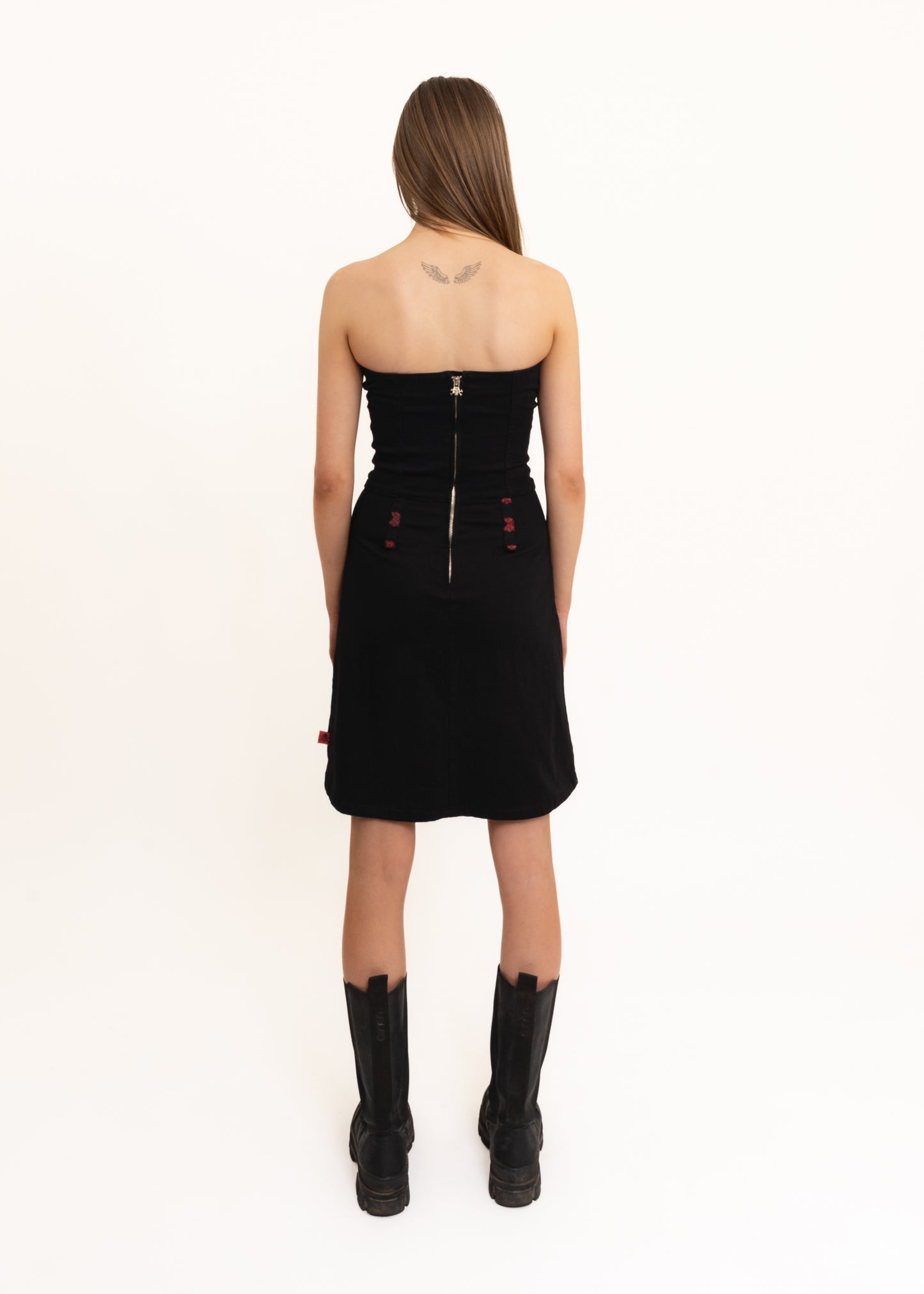 Lace up corset dress