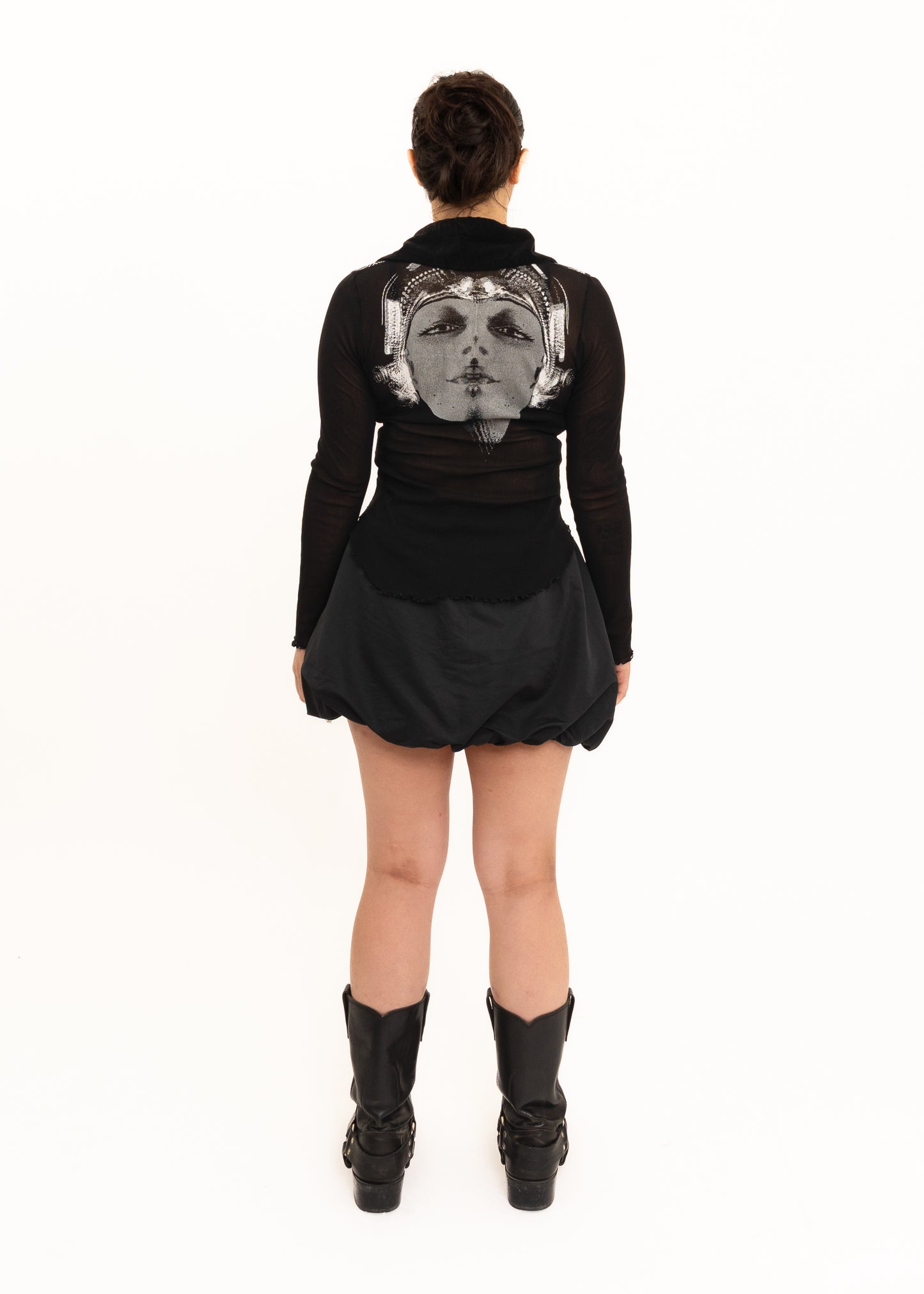 Earthling screen printed long sleeve shirt