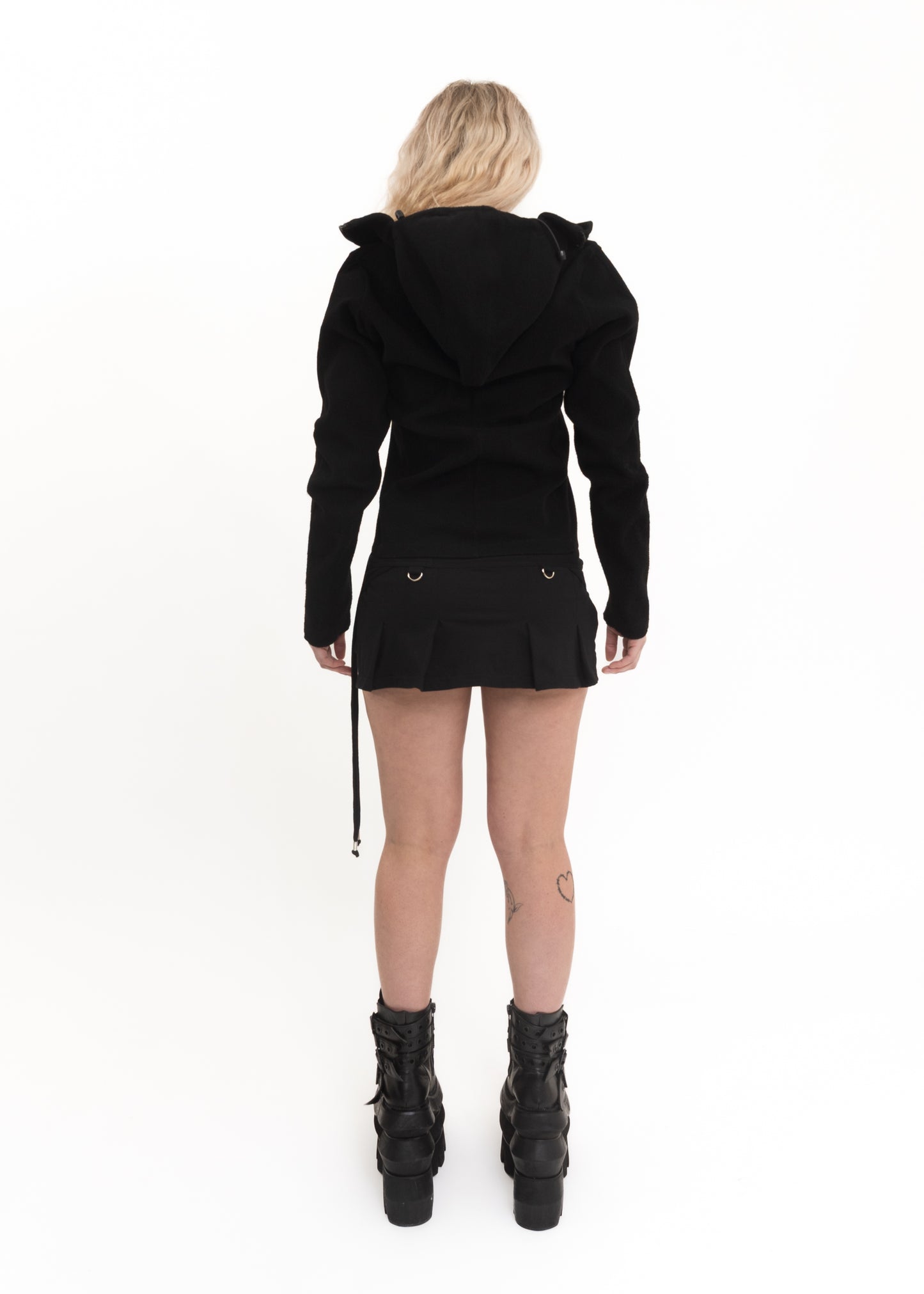90s Ninja hooded fleece jacket
