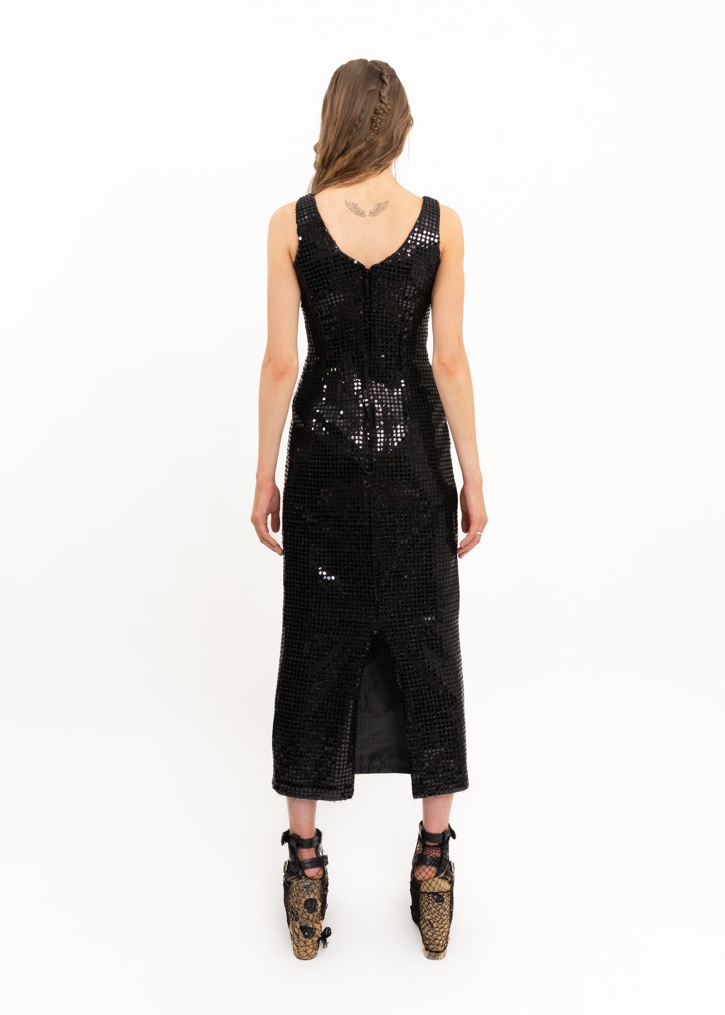 Vintage sequinned evening dress