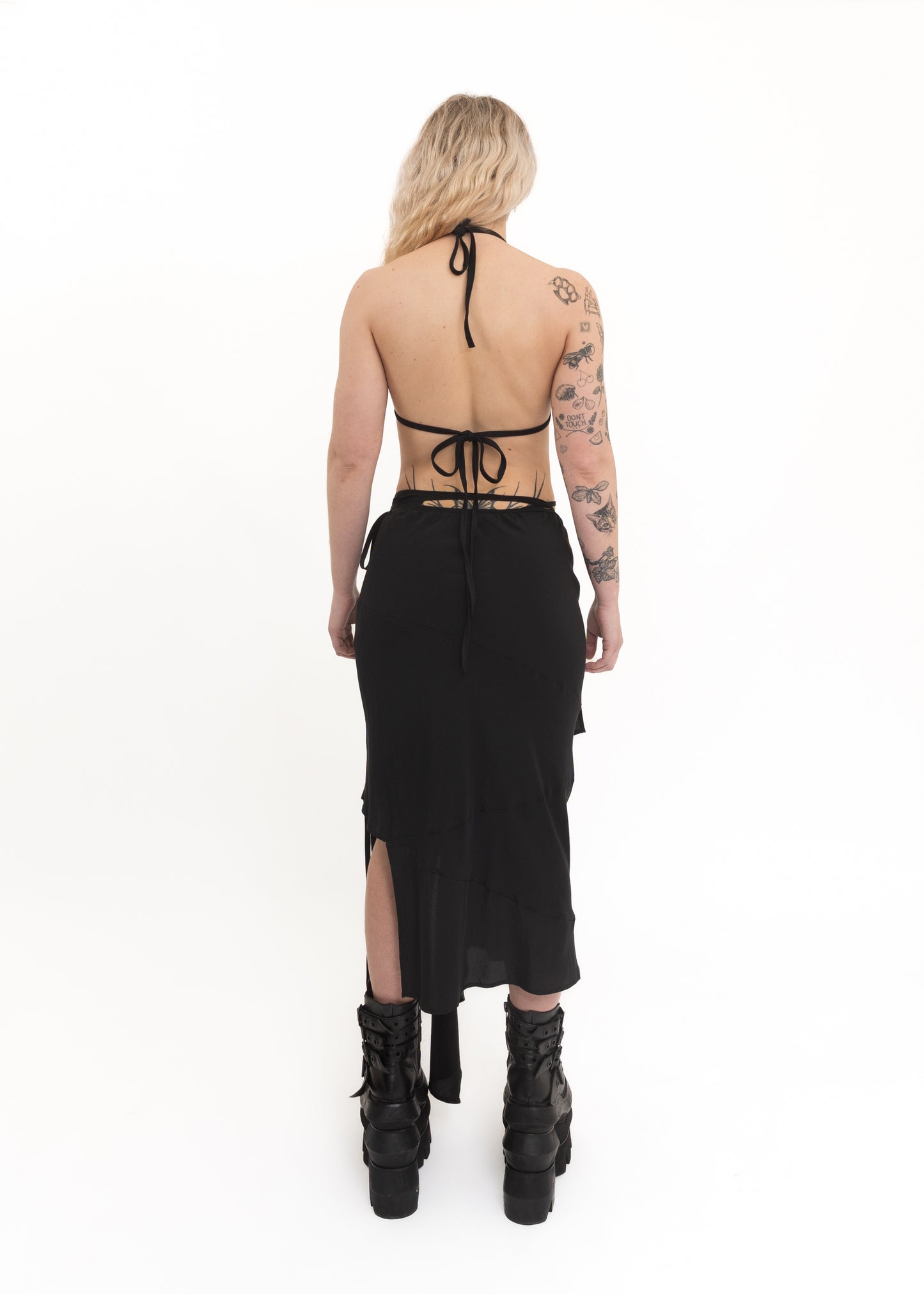 Asymmetric Silk Wrap Skirt *Archive*