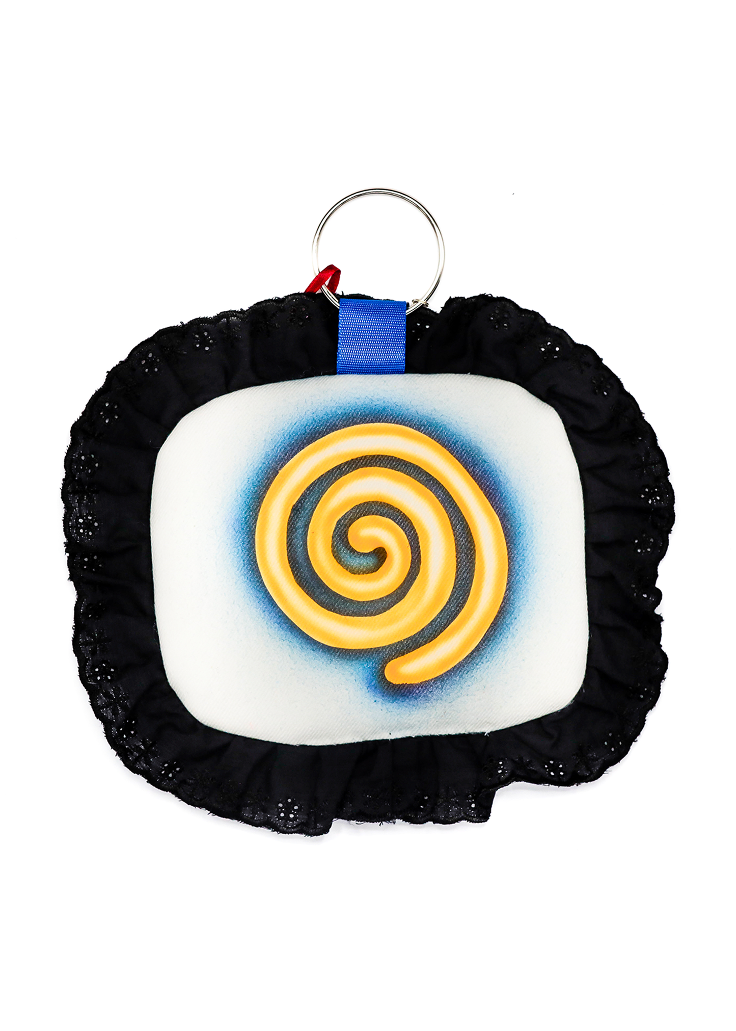 Airbrushed plushie key ring #2