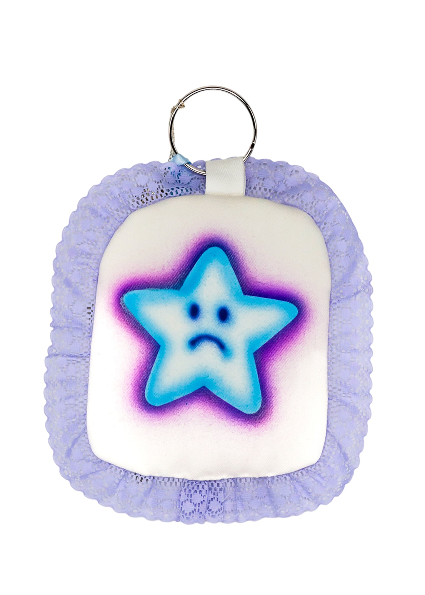 Airbrushed plushie key ring #3