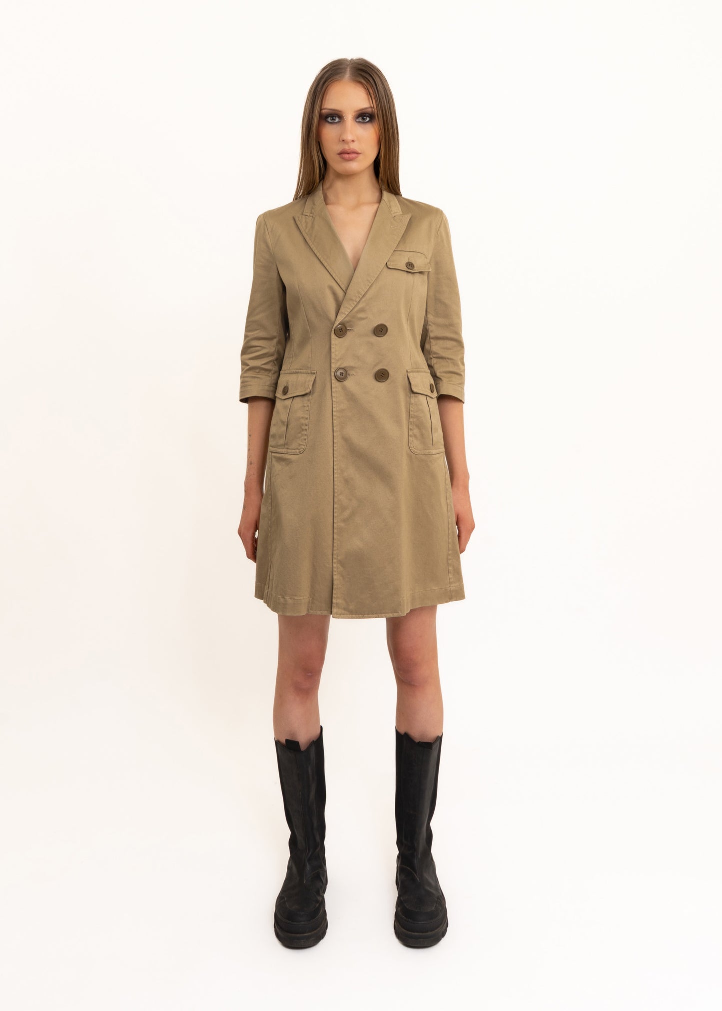 AD2010 trench coat shirt dress
