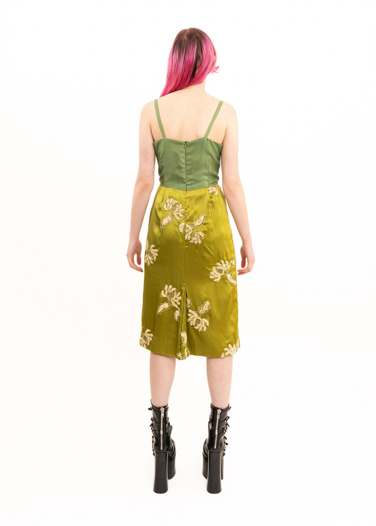 Beaded silk dress