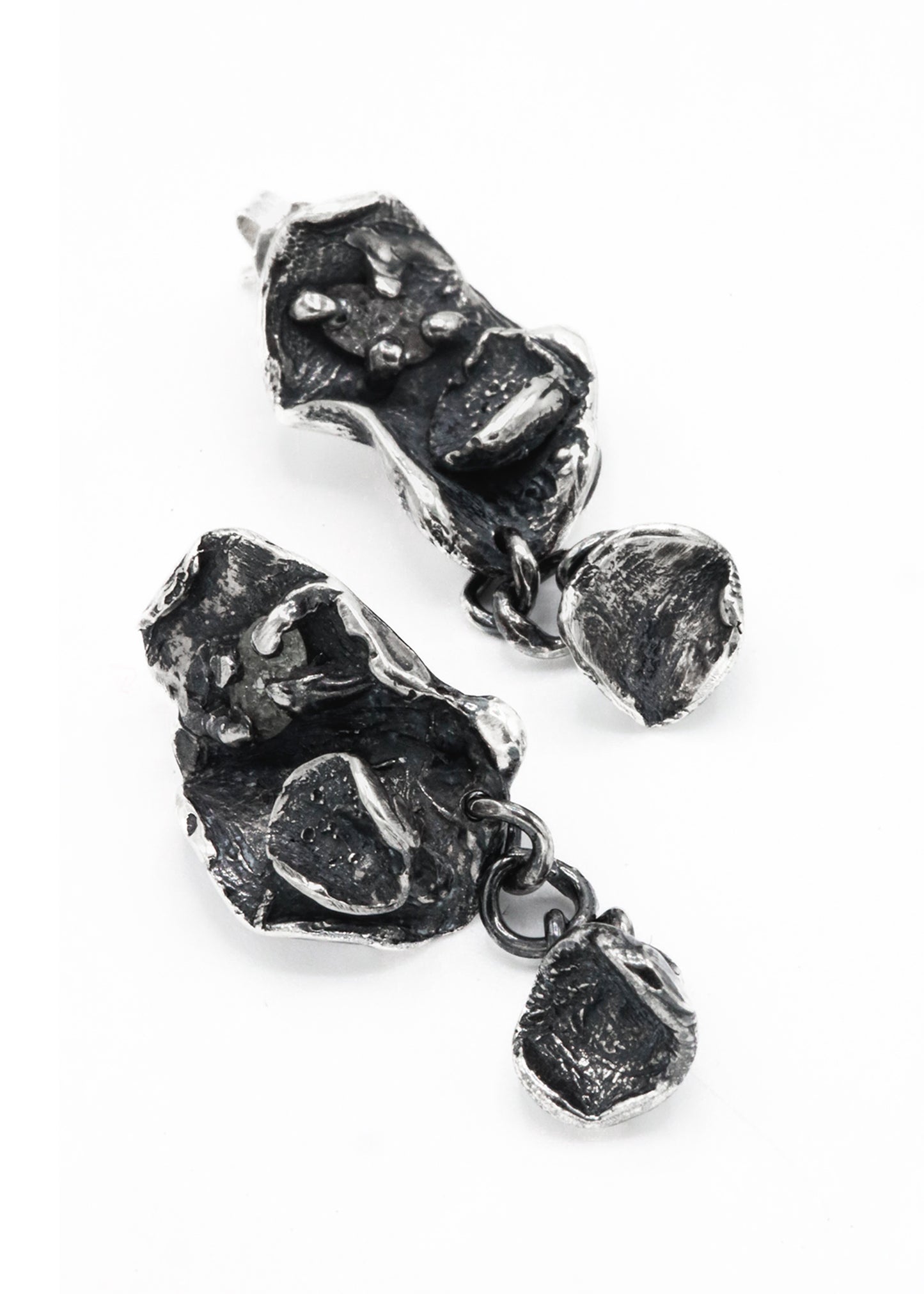 Black Sepal Earrings