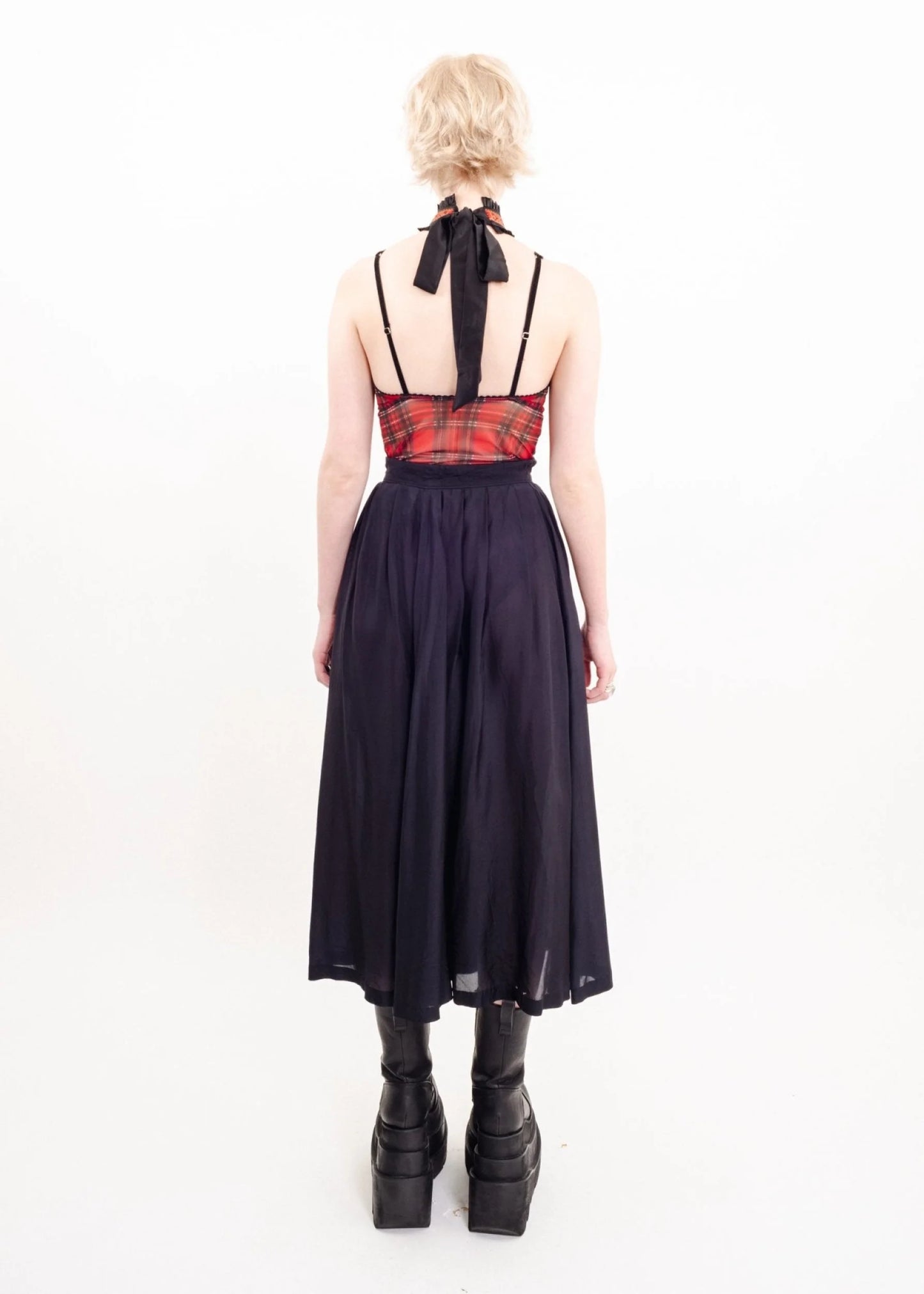 Comme des Garçons AD1989 Sheer midi skirt