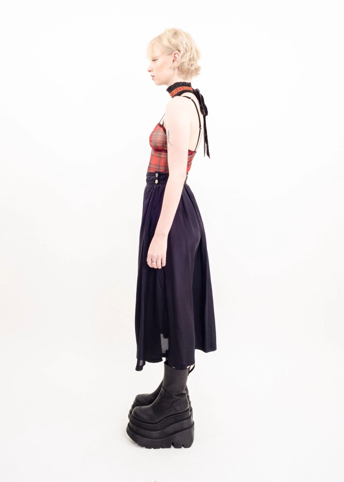 Comme des Garçons AD1989 Sheer midi skirt