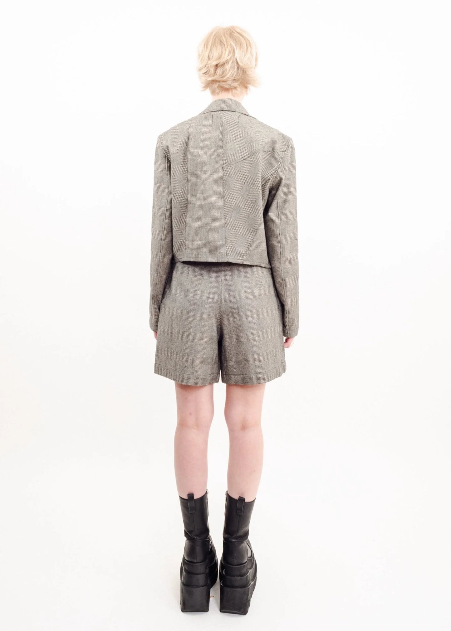 Comme des Garçons tricot AD1992 Houndstooth two piece shorts suit