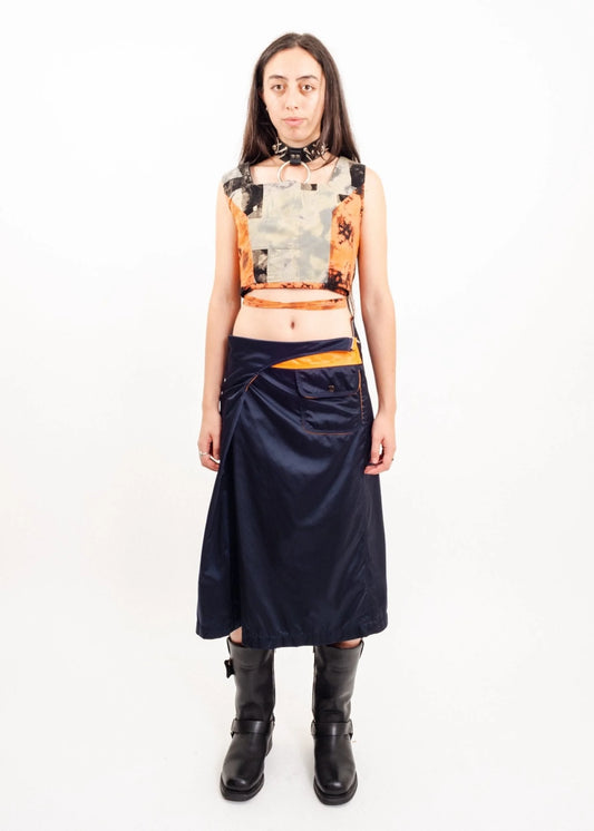 Junya Watanabe Comme des Garcons AD2001 Reconstructed MA-1 flight skirt