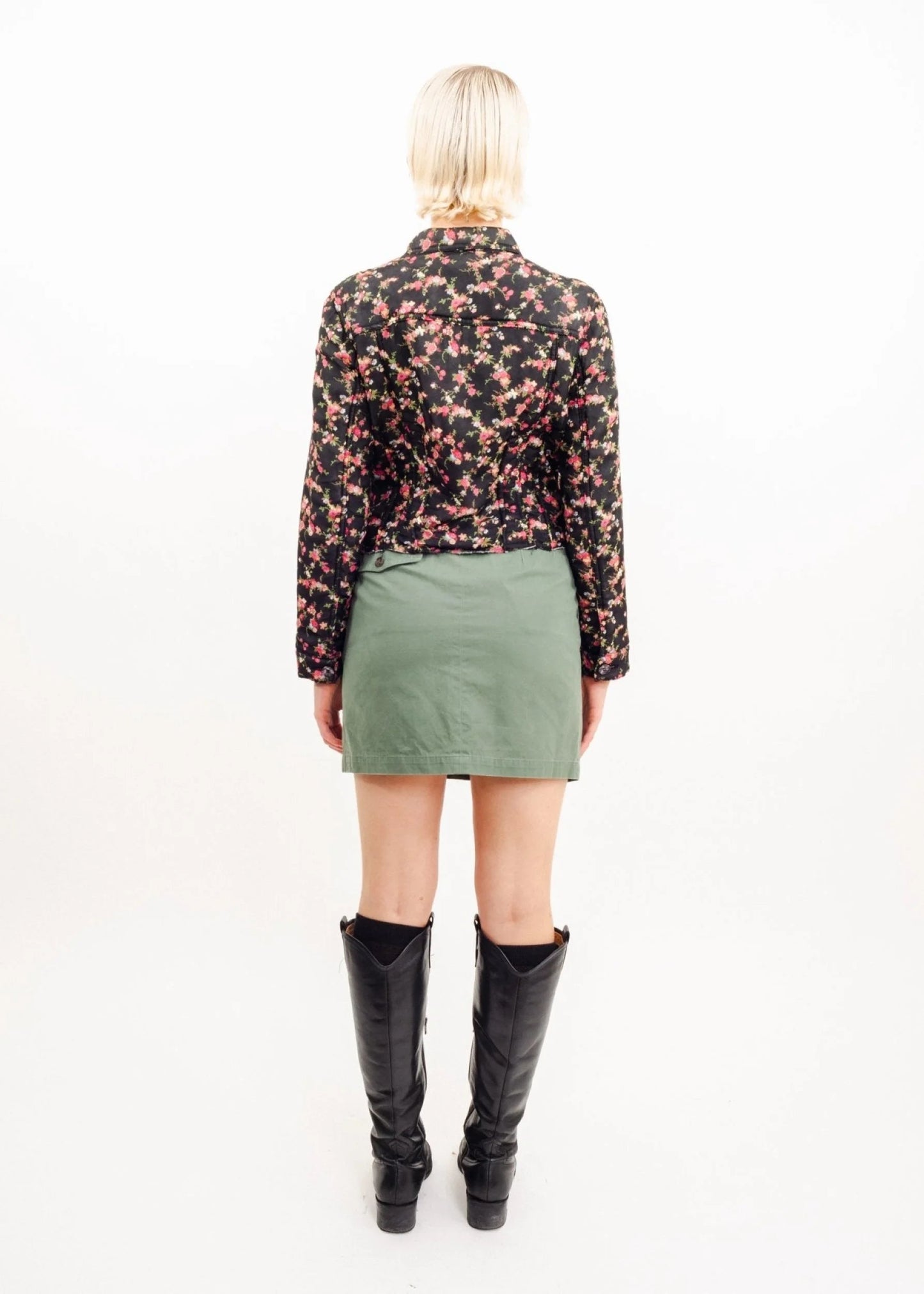 Comme des Garçons tricot AD2005 cropped floral jacket
