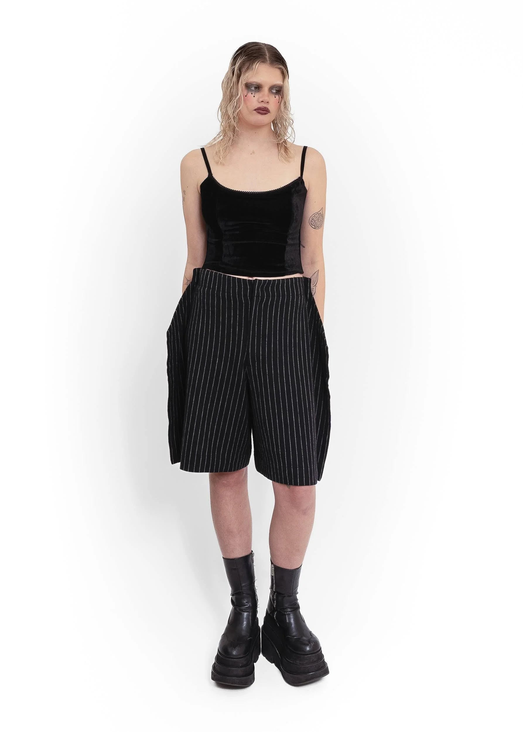 Comme des Garçons AD2012 structured wool shorts
