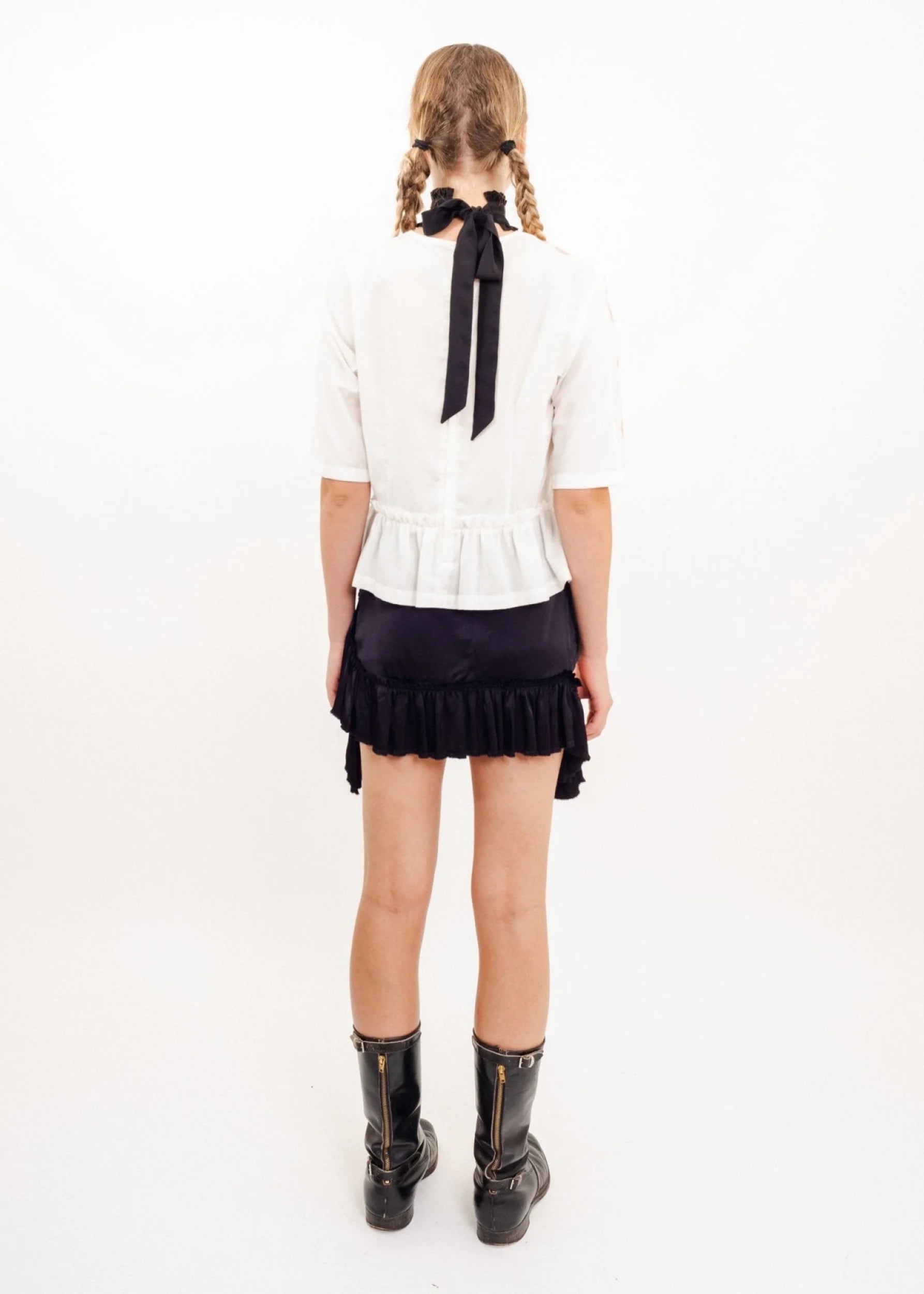 Comme des Garçons AD2017 Trompe l’oeil peplum top