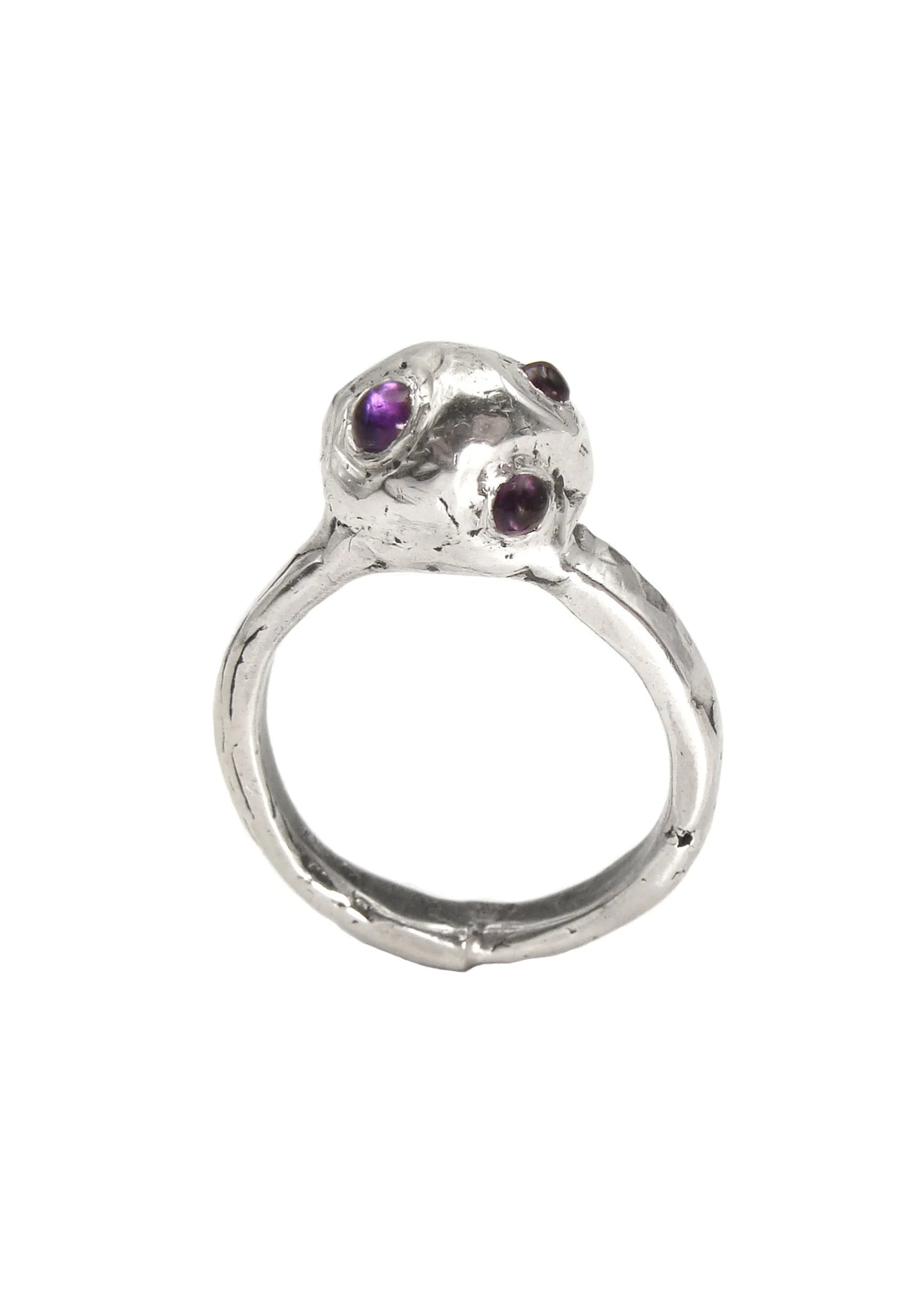 Screaming Jewellery Amethyst fungus blob ring