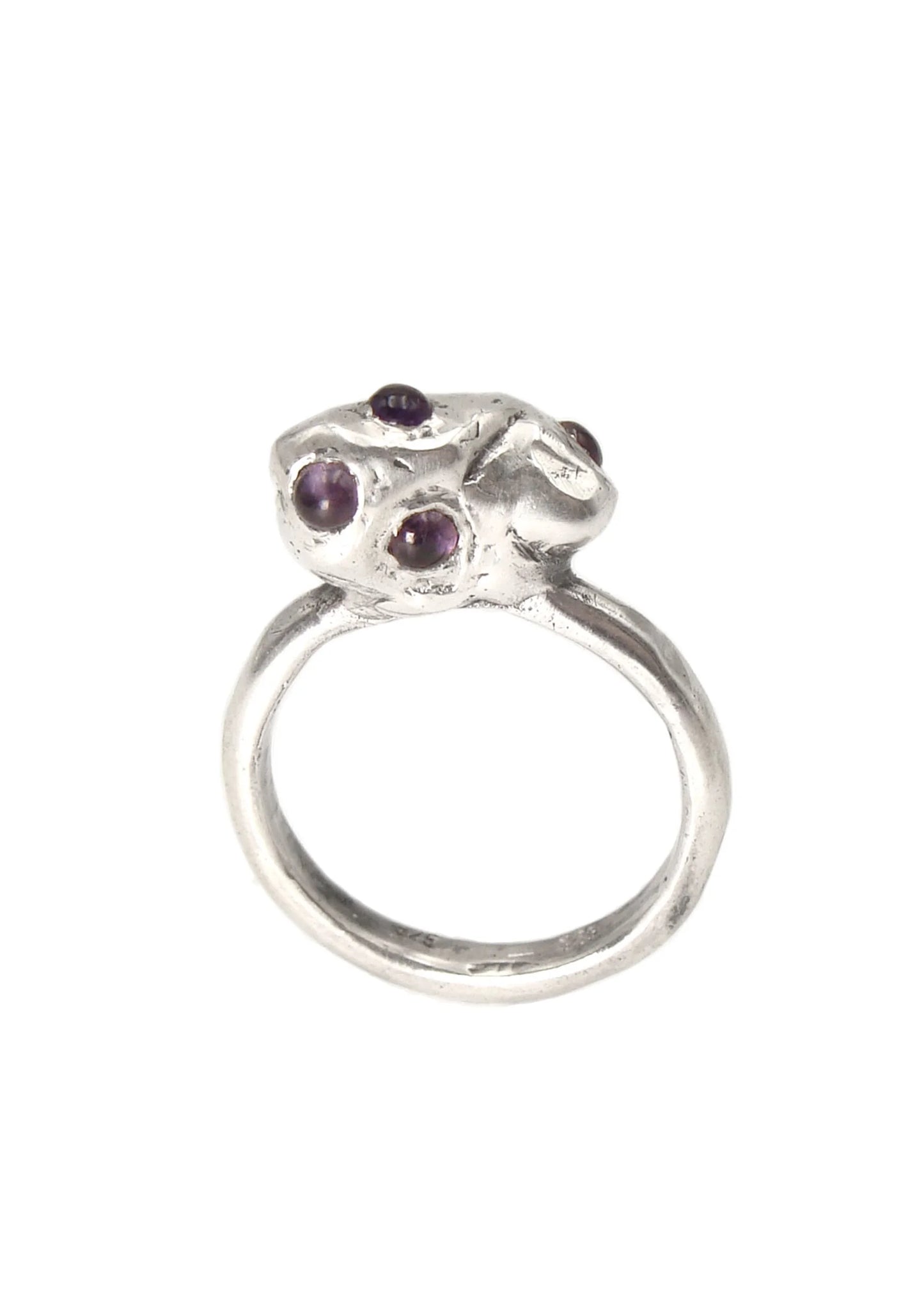 Screaming Jewellery Amethyst fungus blob ring