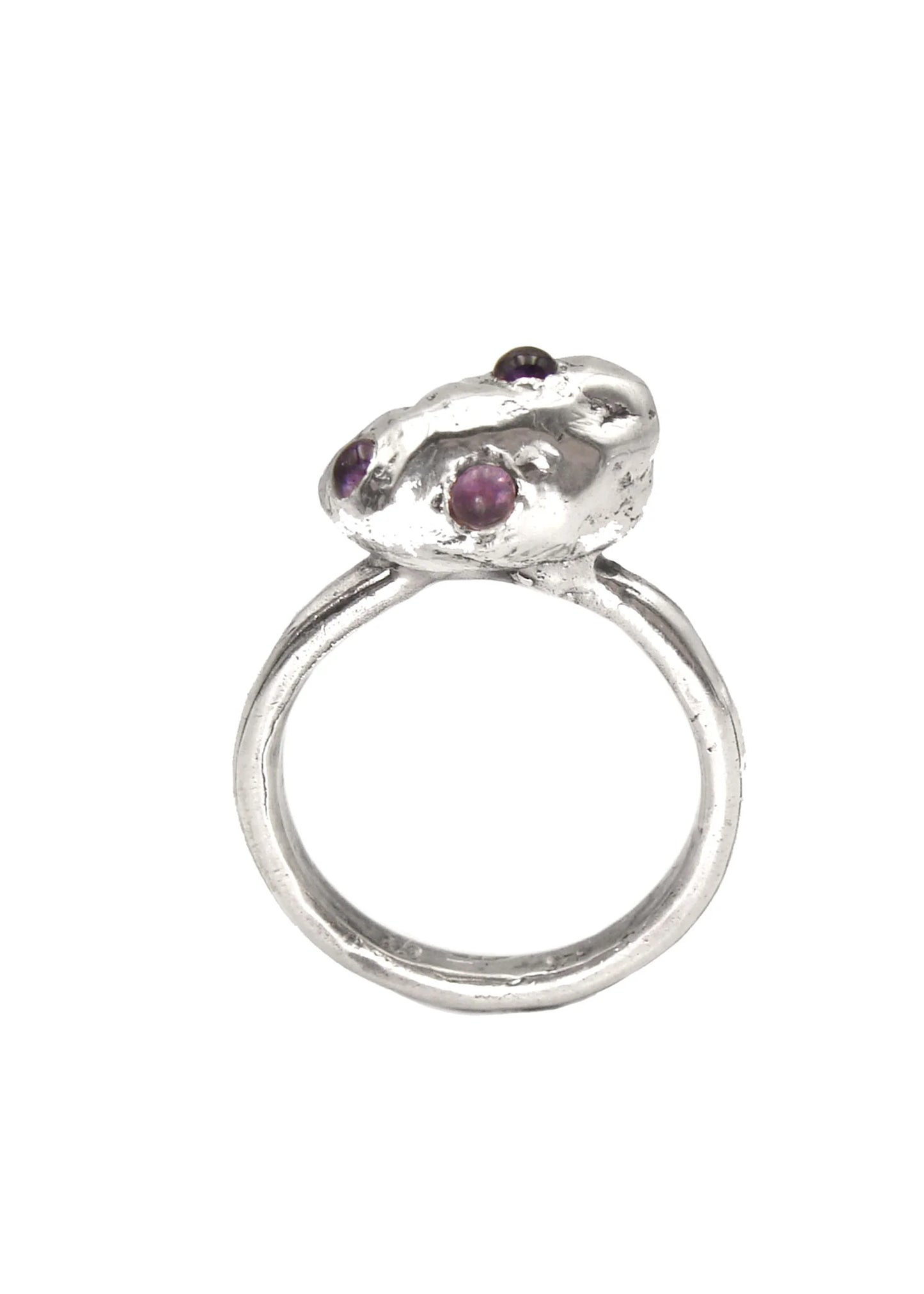 Screaming Jewellery Amethyst fungus blob ring