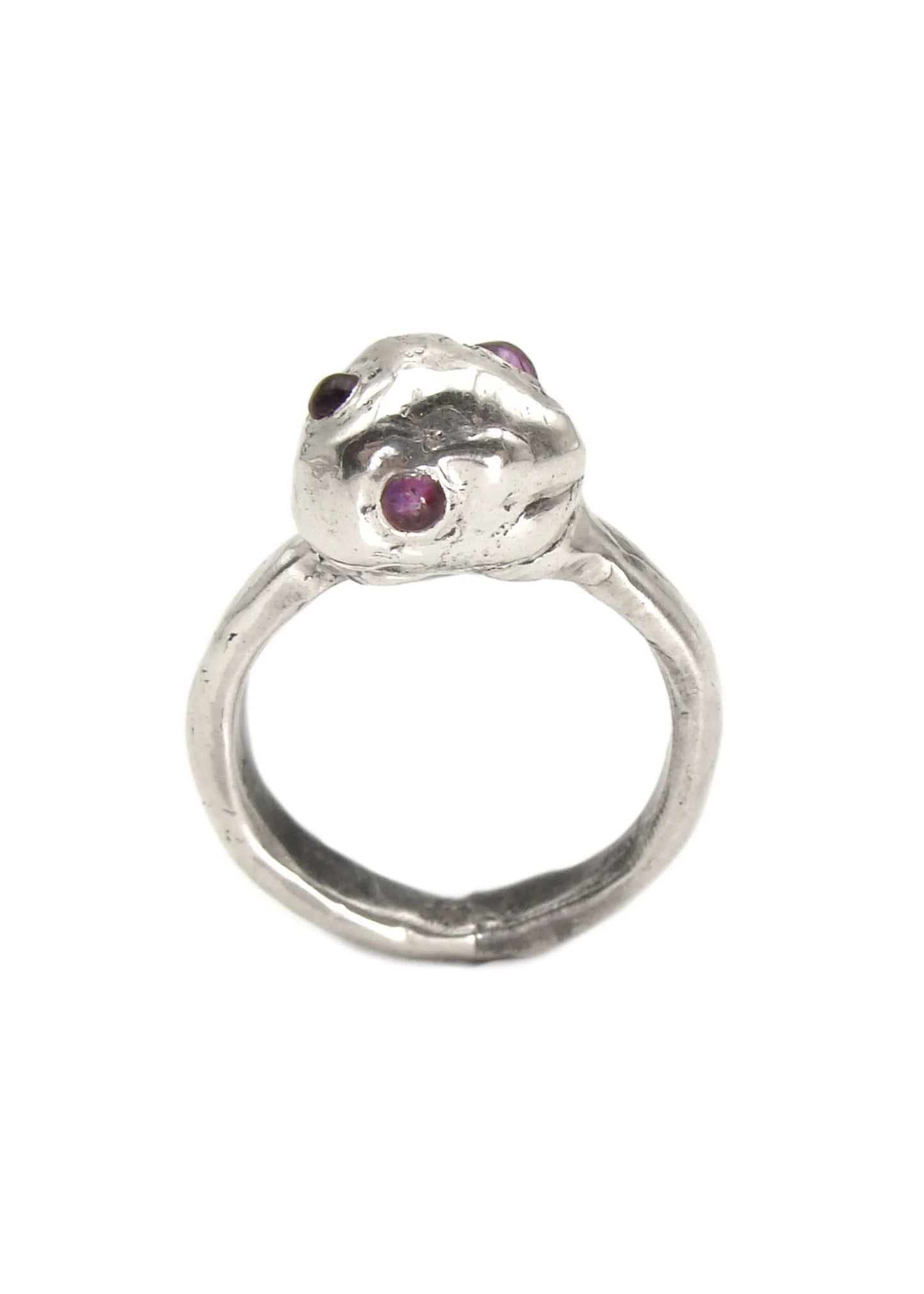 Screaming Jewellery Amethyst fungus blob ring