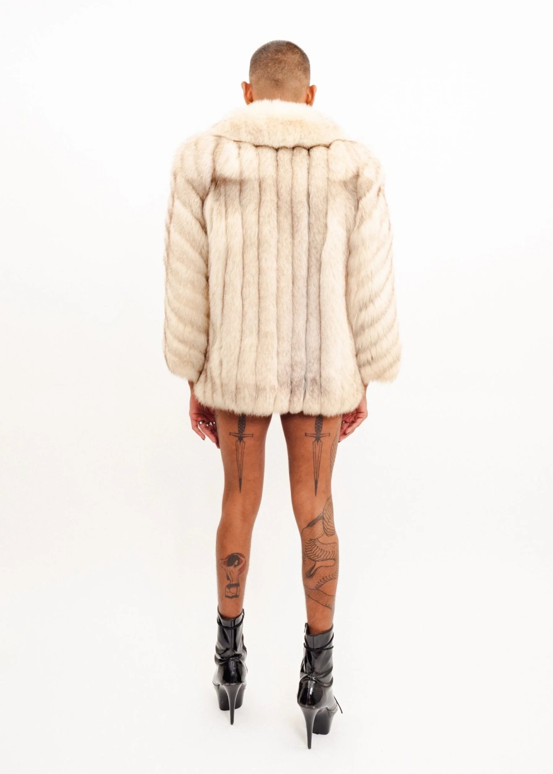 Saga Fox Arctic fox fur coat