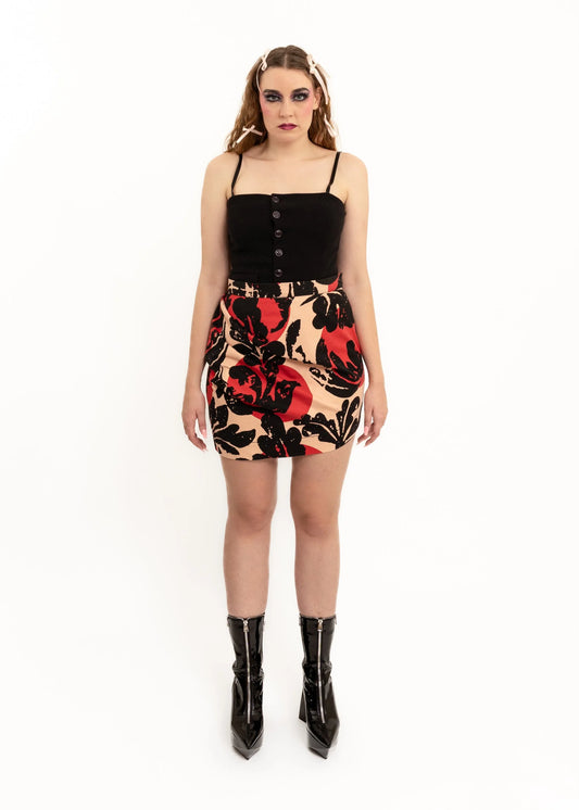 Vivienne Westwood Anglomania Asymmetric gathered pencil skirt