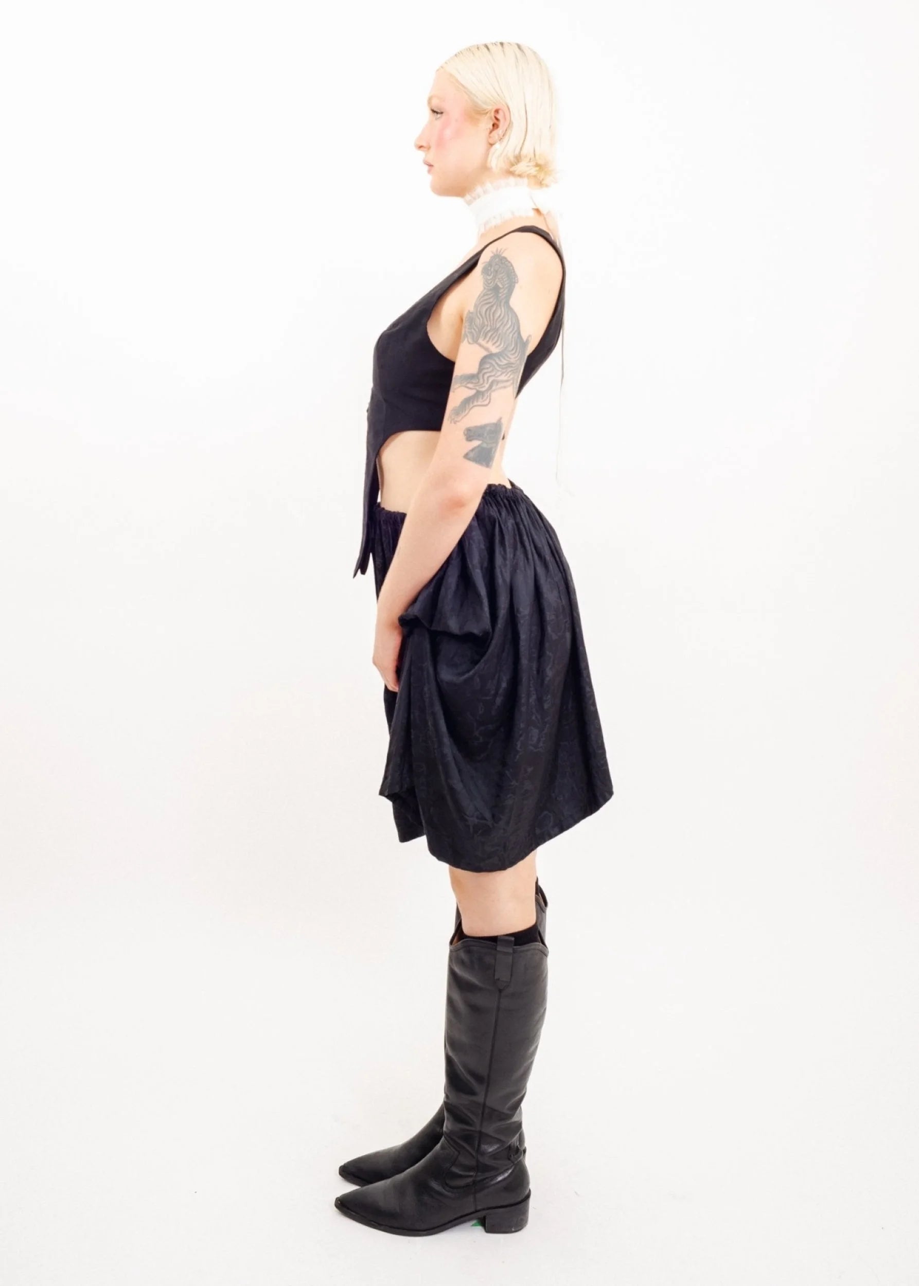 Ann Demeulemeester Asymmetric silk skirt