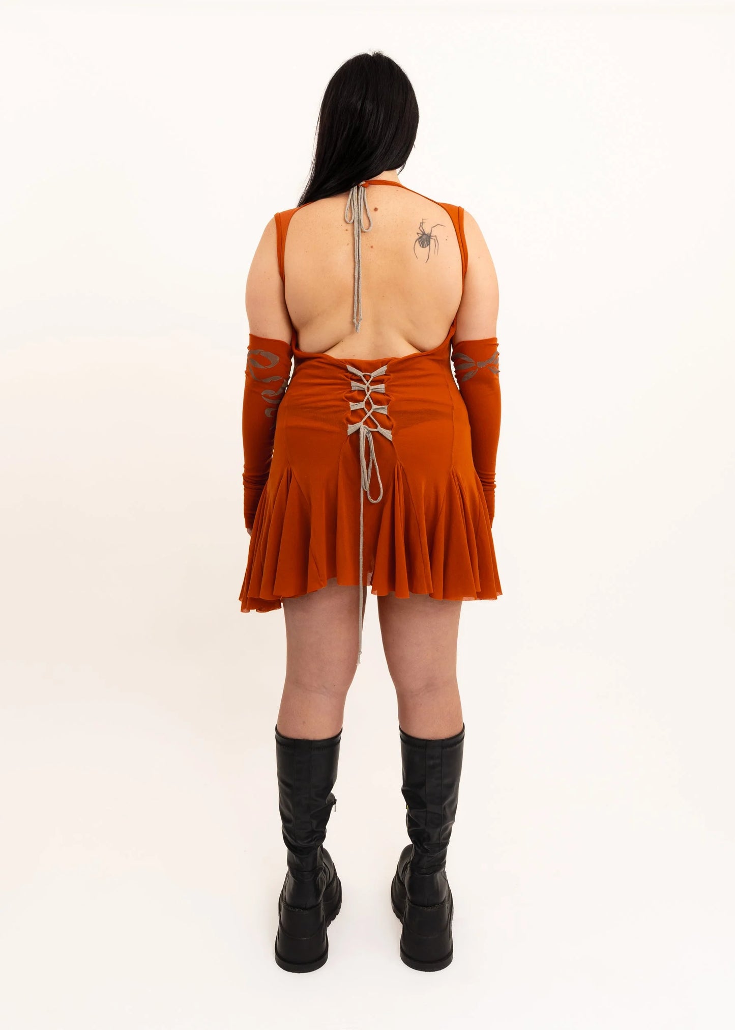 Banshee Athena Mini Dress- orange