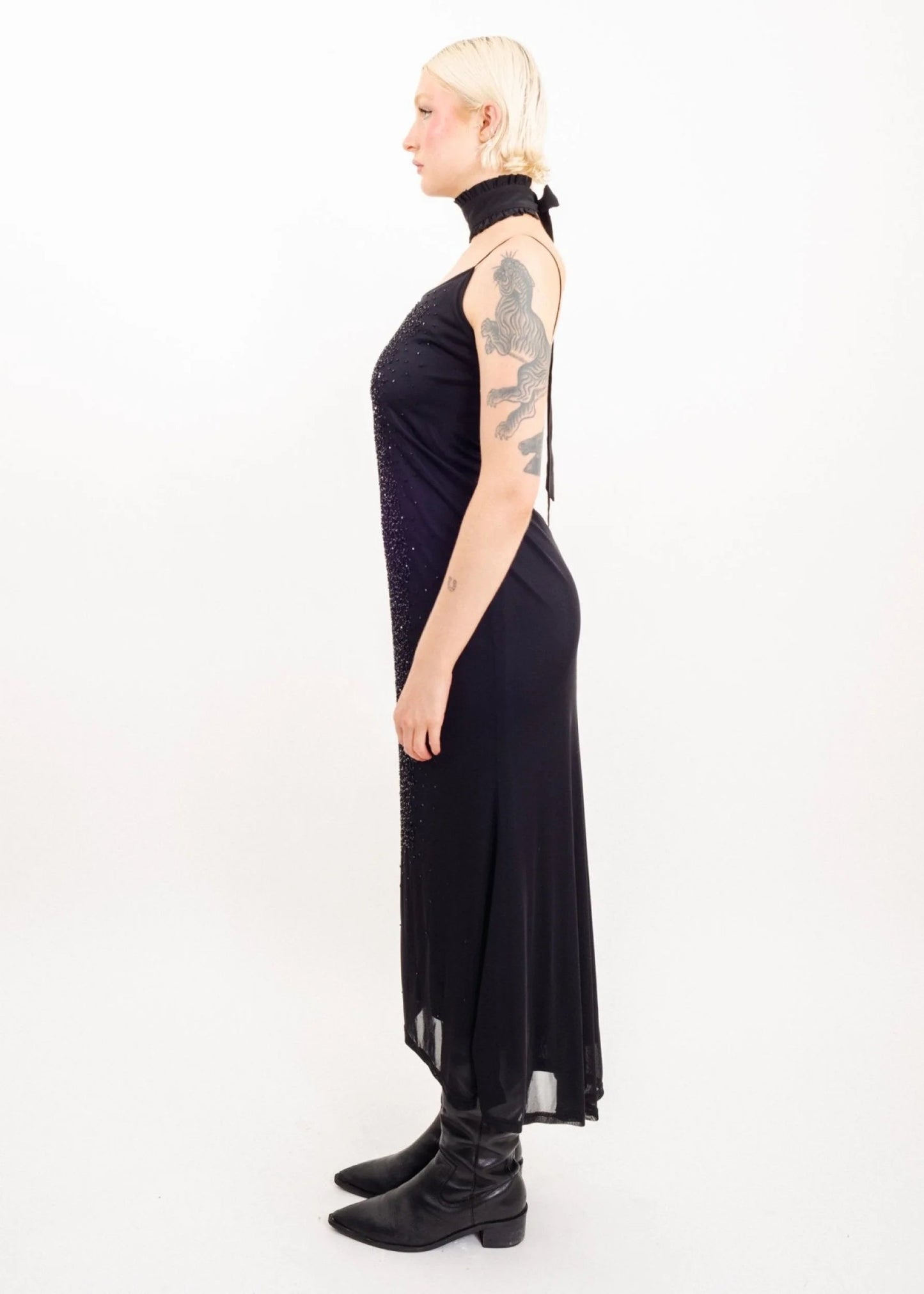 Staxs Beaded gown