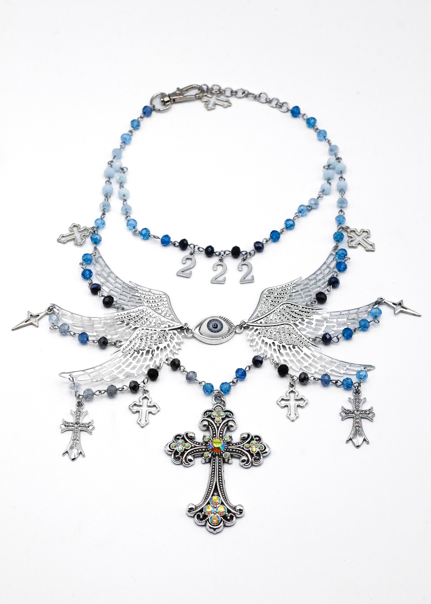 Moss Pixie Beaded Seraph necklace Bizarre Bazaar