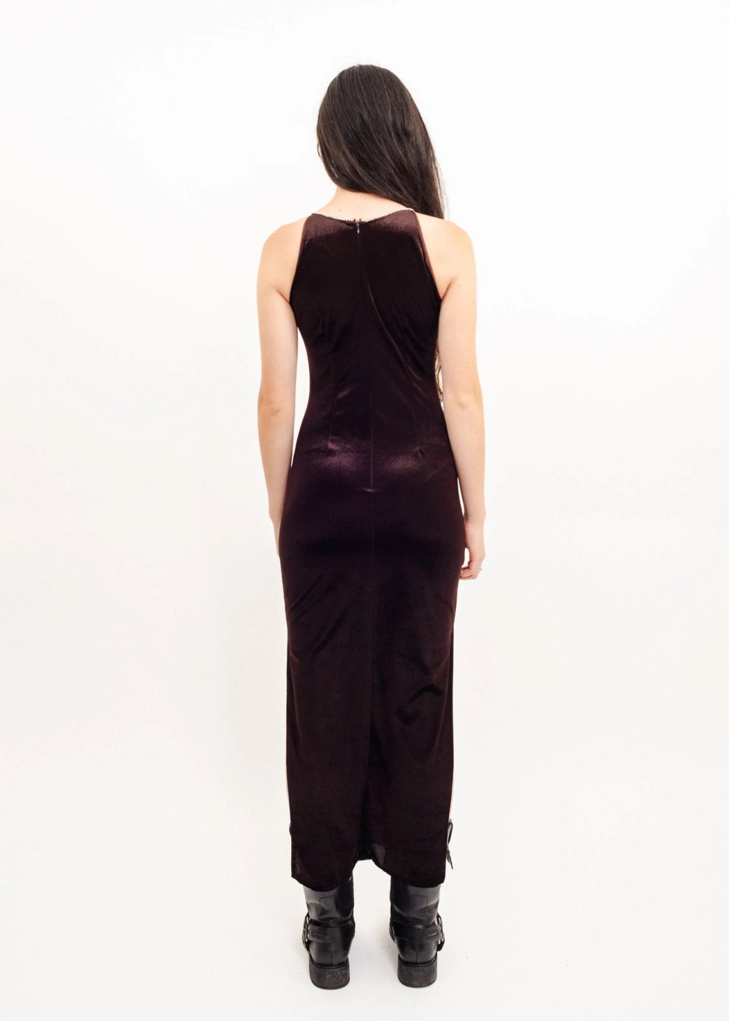 Bizarre Bazaar Beaded velvet gown