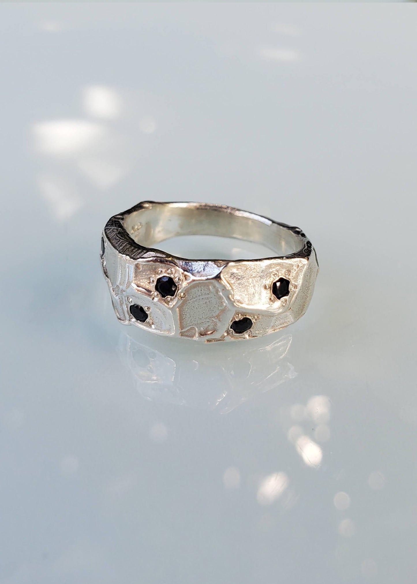 Boulder Ring- Black CZ