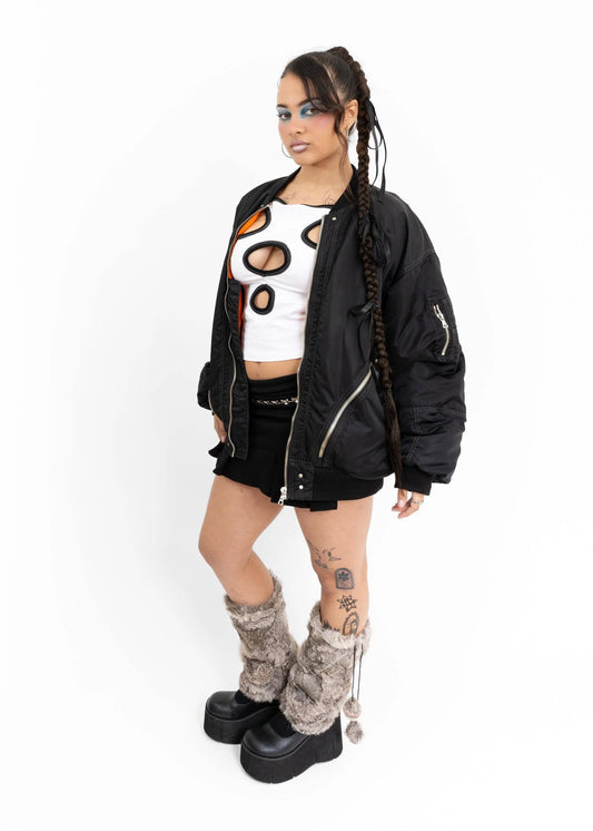 Revived Archive Bomber jacket with oversized pocket detailing