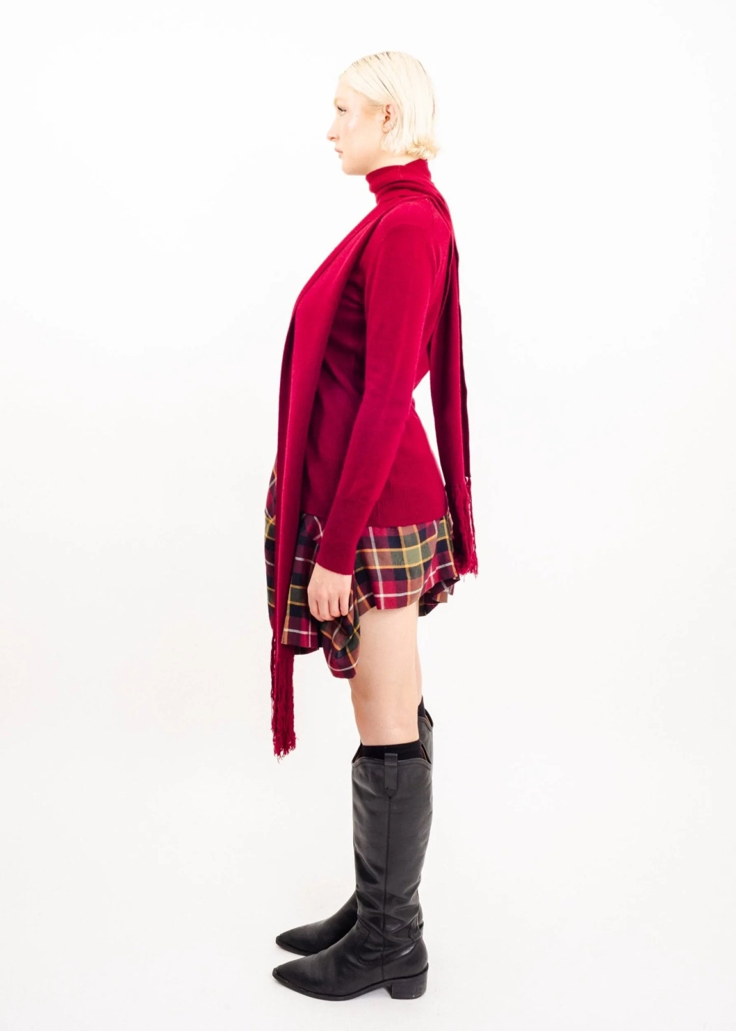 Vivienne Westwood Red Label Cardigan with button-on scarf