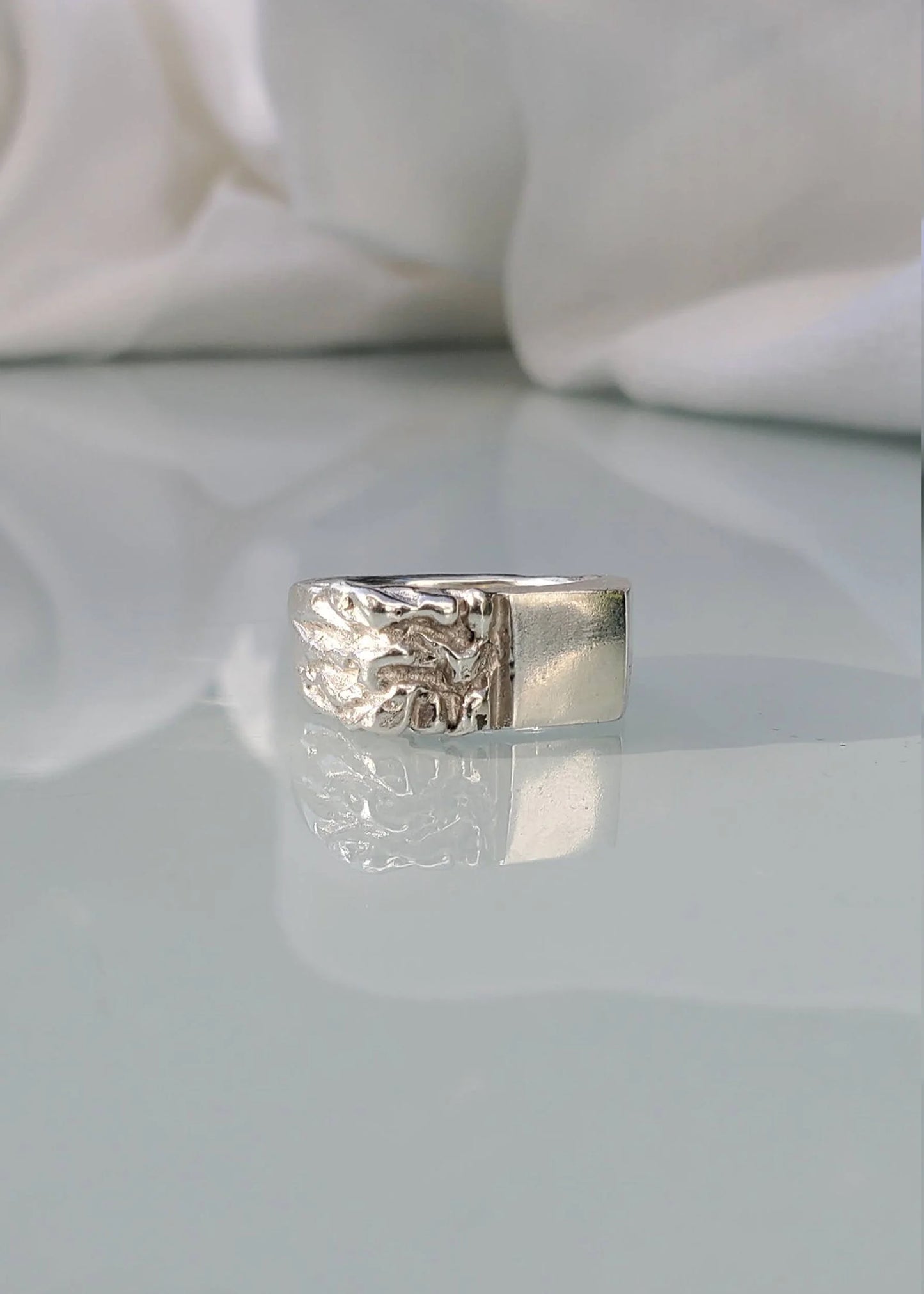 Mothmade Jewels Chip off the block signet ring