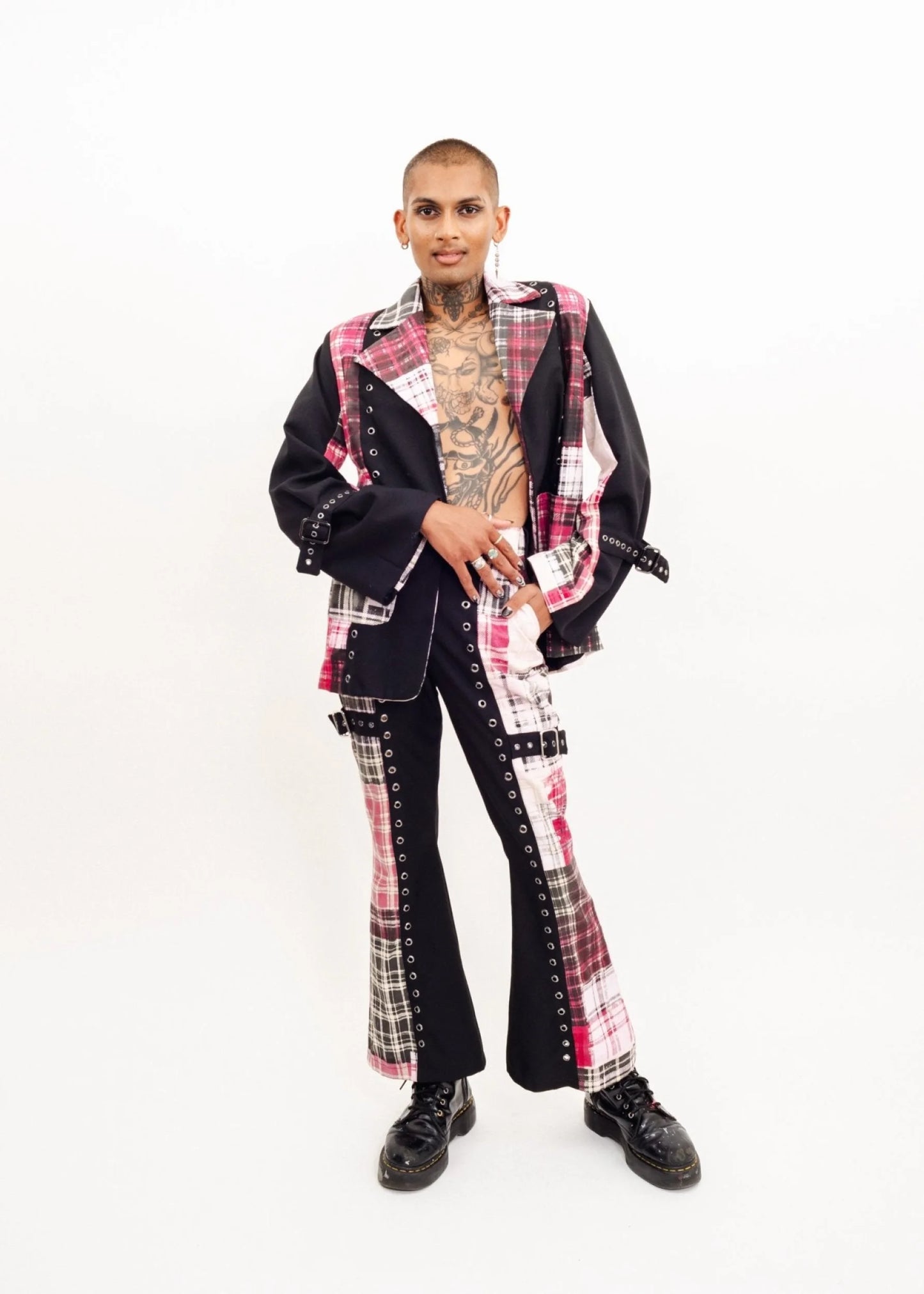 Karaoke Superstars Clashing tartan suit