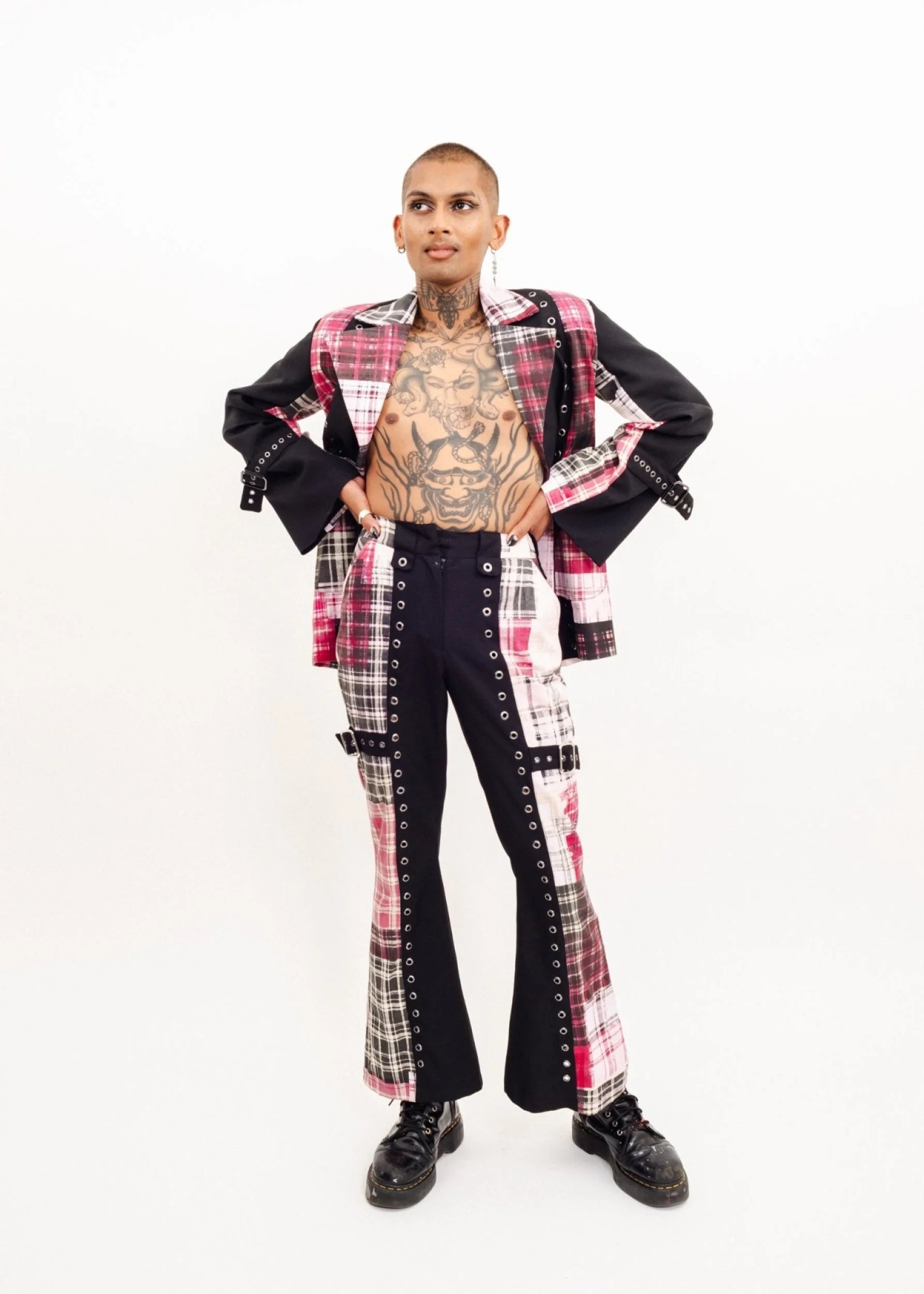 Karaoke Superstars Clashing tartan suit