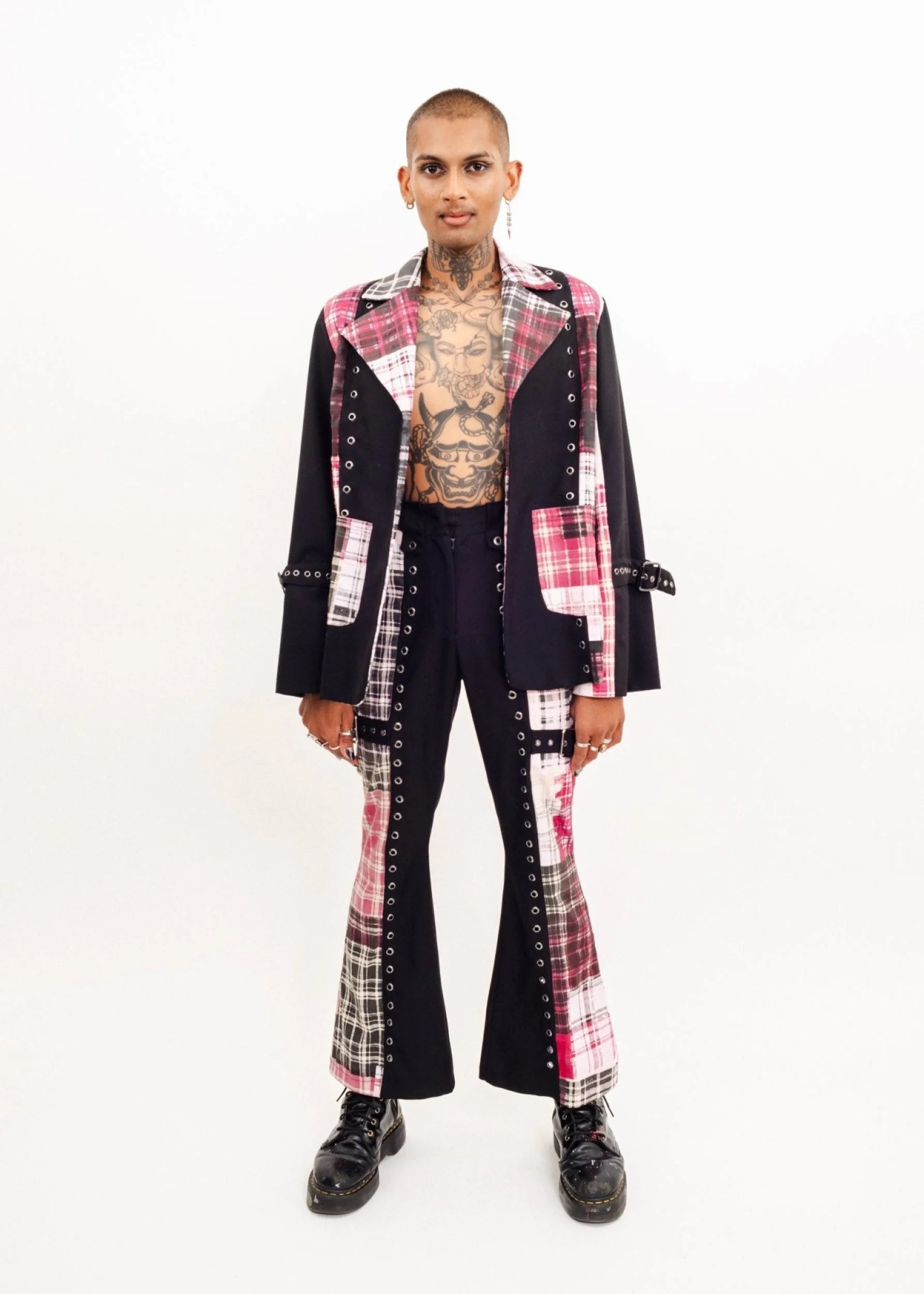 Karaoke Superstars Clashing tartan suit