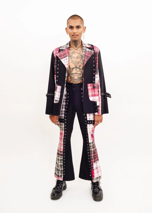 Karaoke Superstars Clashing tartan suit