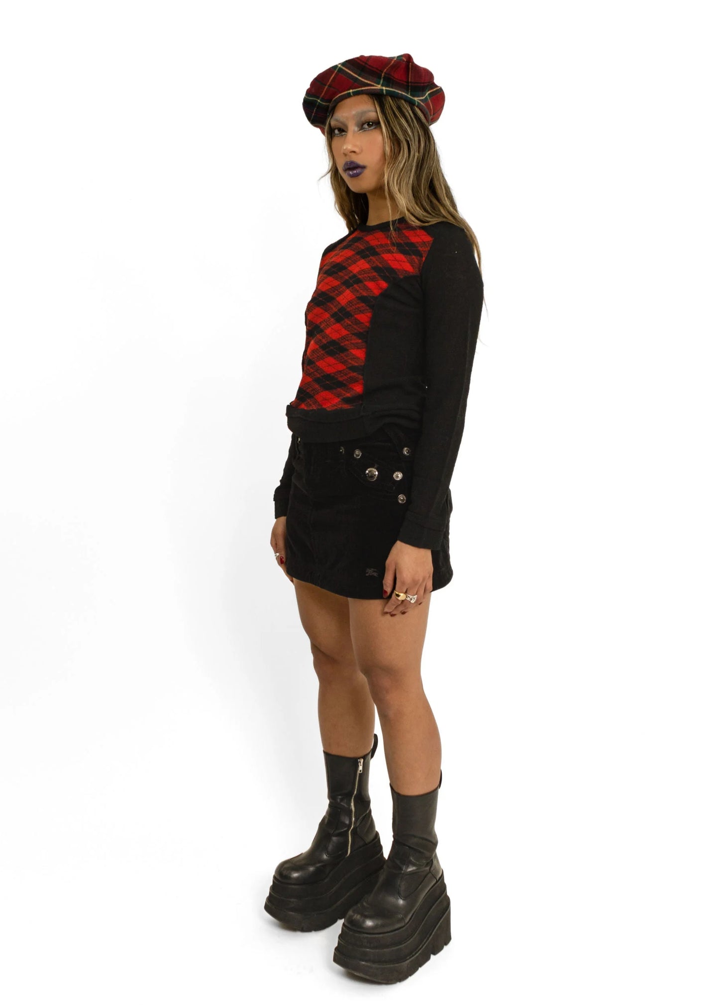 Burberry London Blue Label Cord Mini Skirt