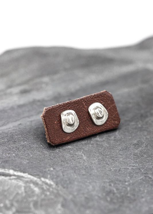 Cowboy Customs Cowboy hat stud earrings
