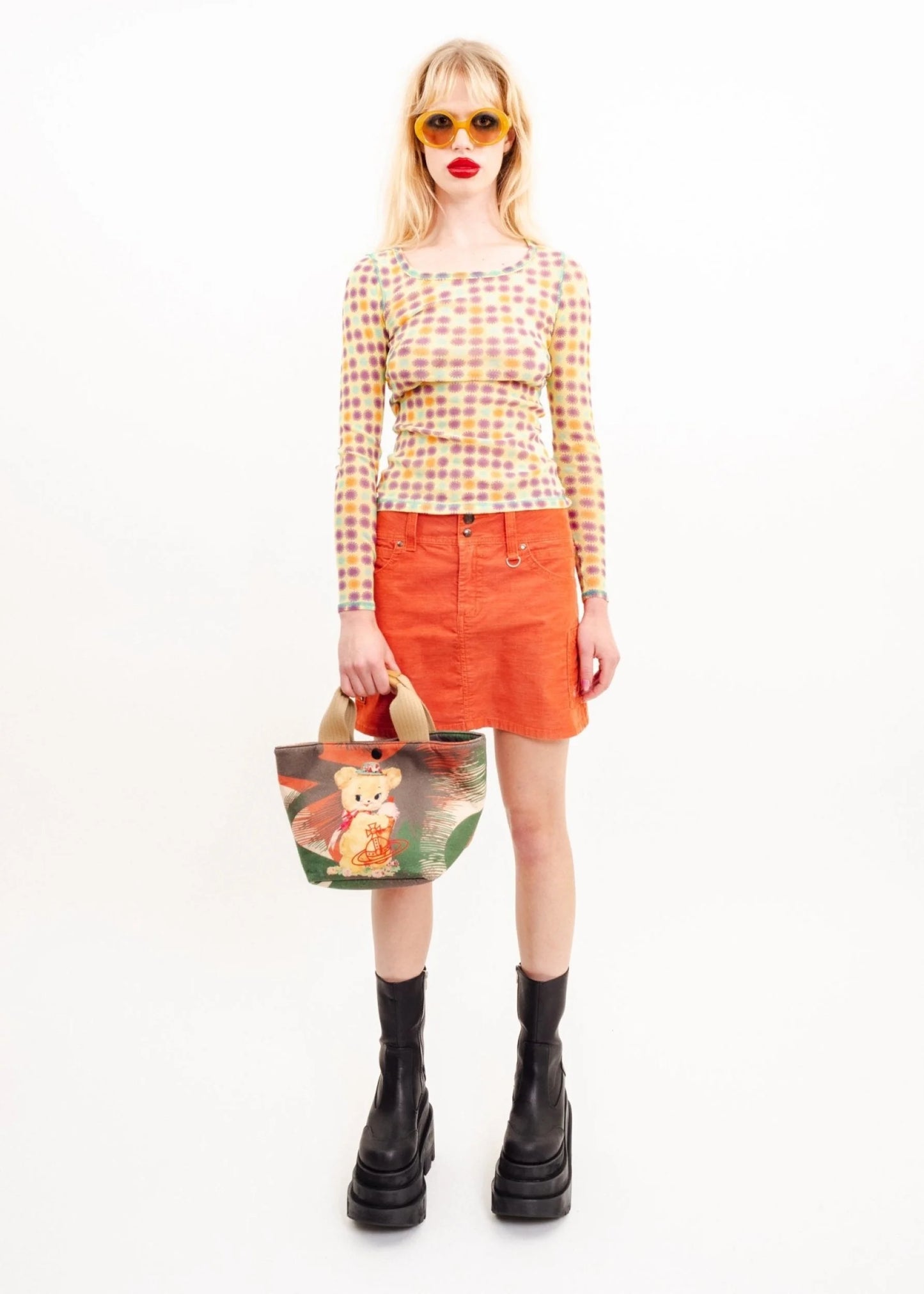 Vivienne Westwood London Creepy Teddy Tote Bag