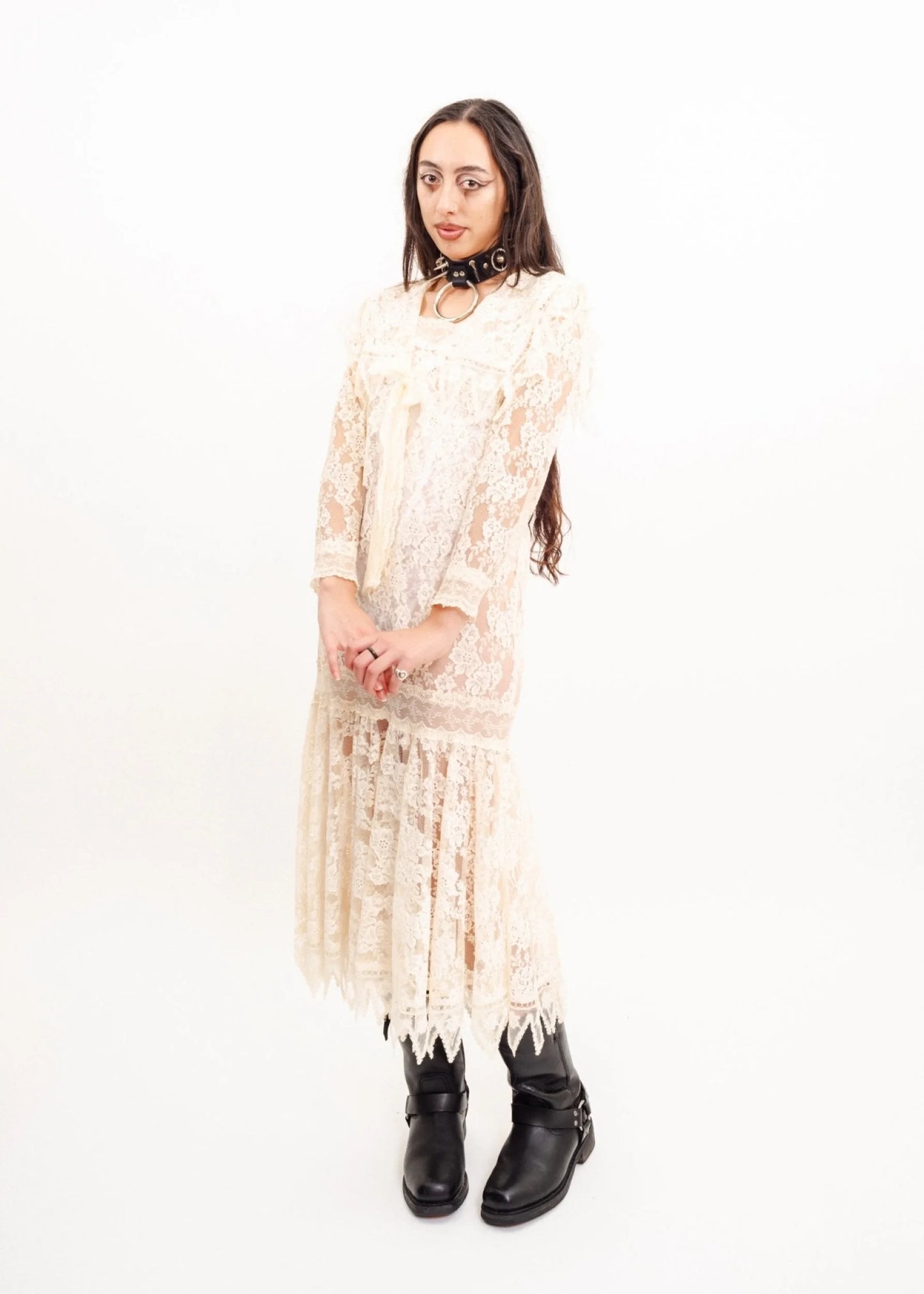 Jessica McLintock Cultcore lace bridal gown