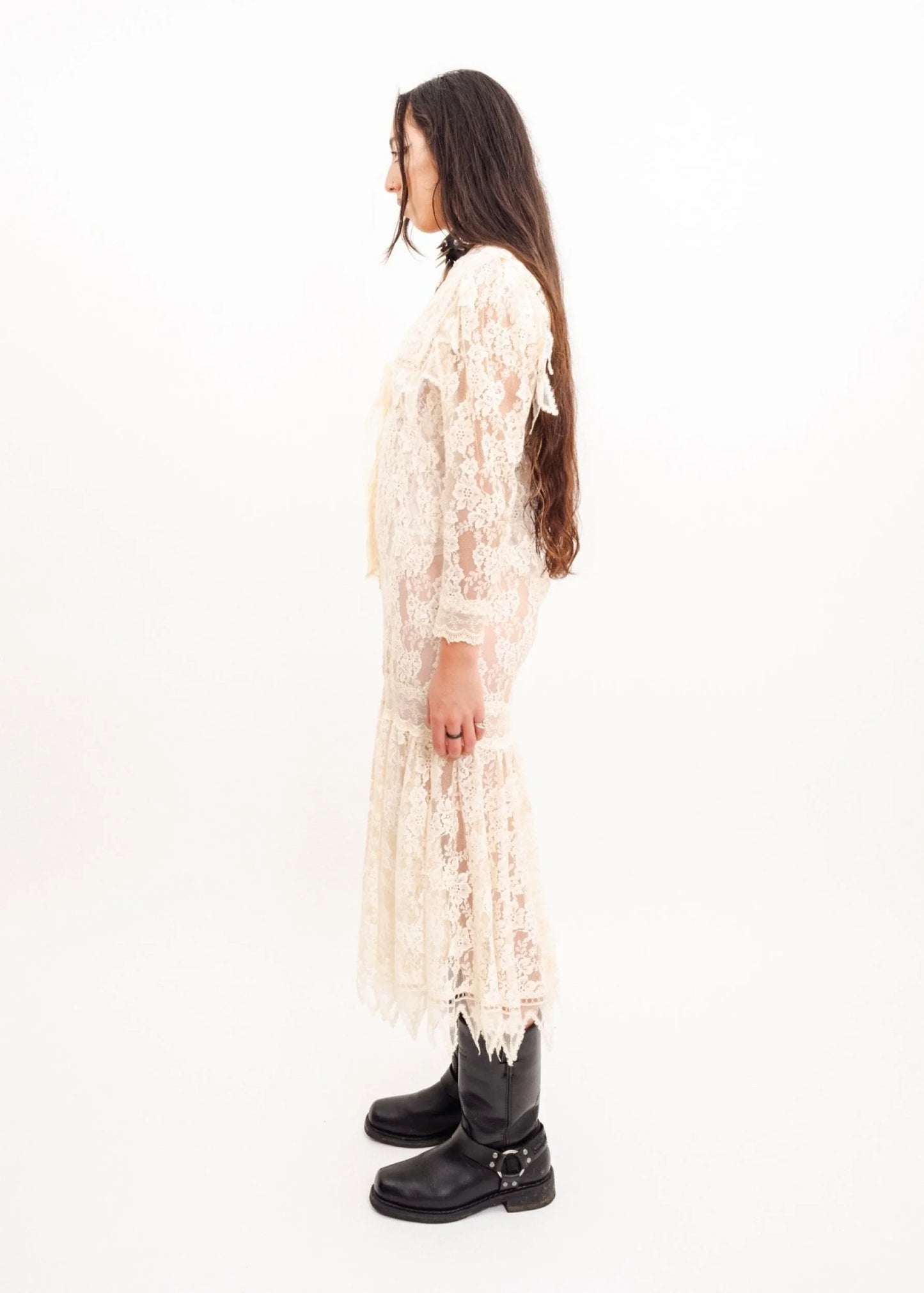 Jessica McLintock Cultcore lace bridal gown