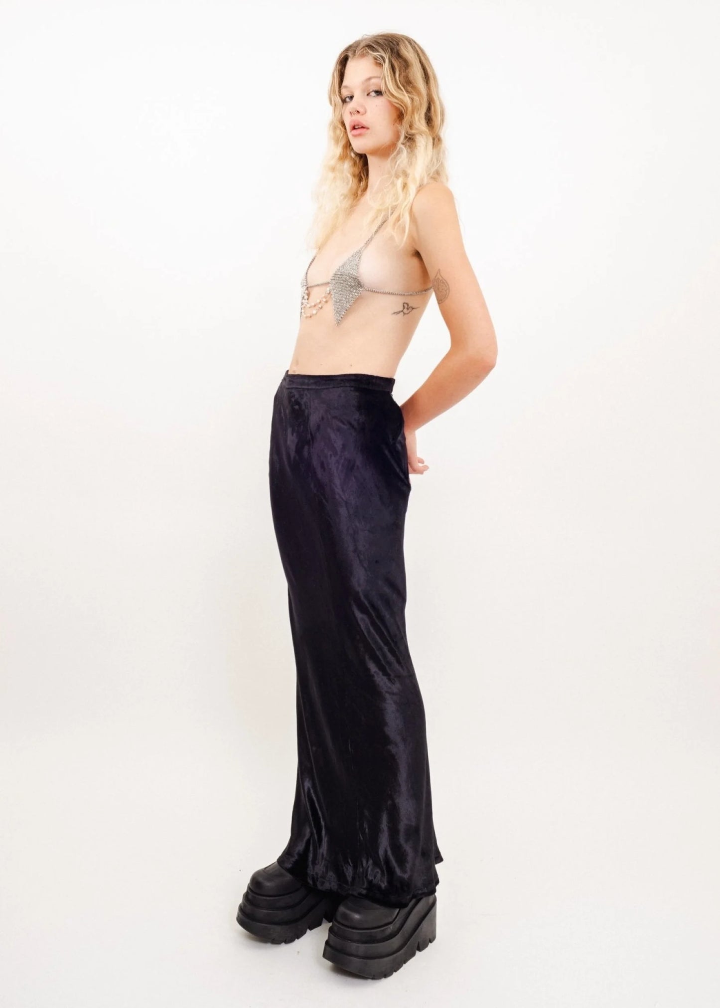 Abigail Steel Chains Dagger Micro Bikini Top