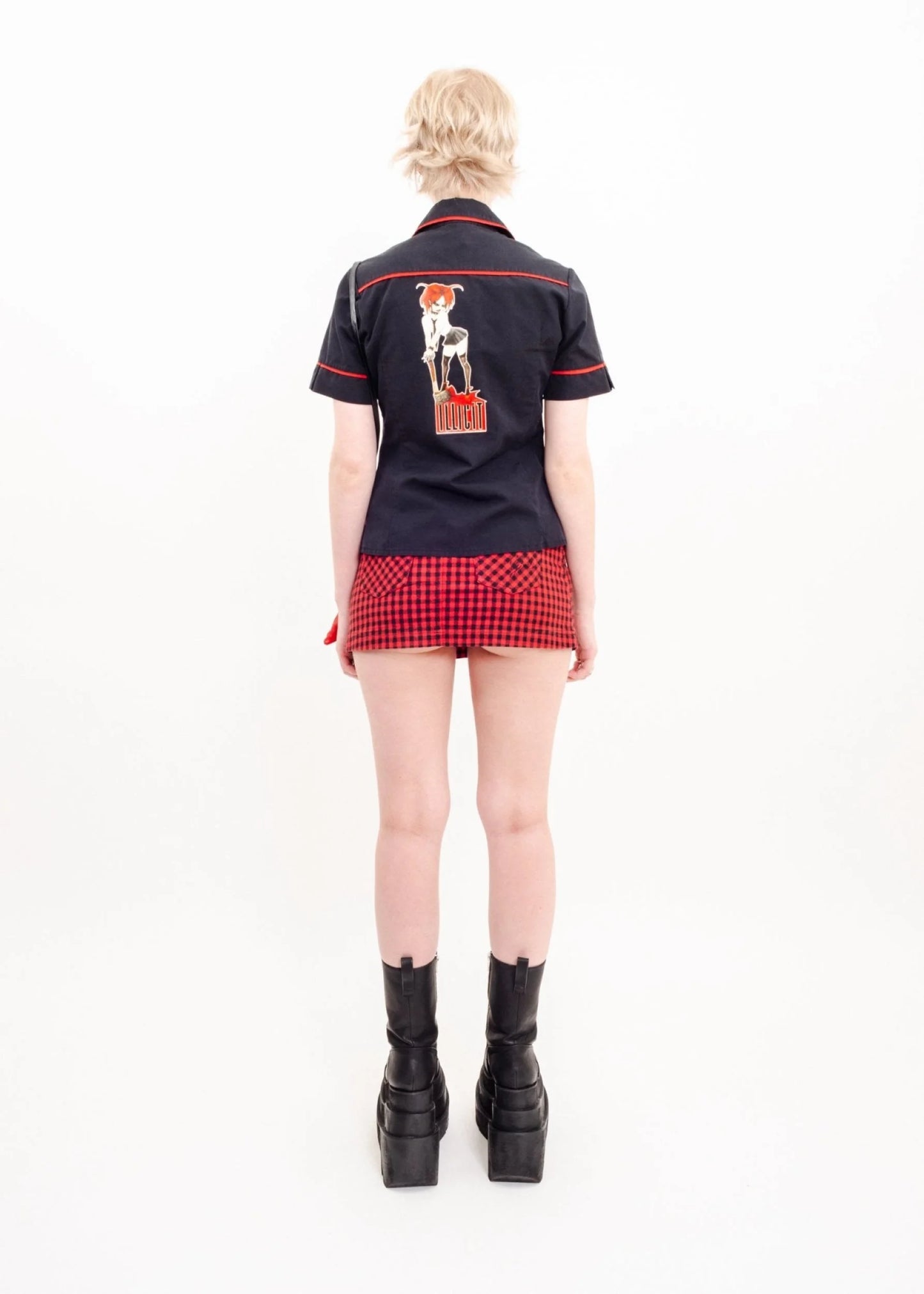 Illicit Demon Girl Trucker Shirt