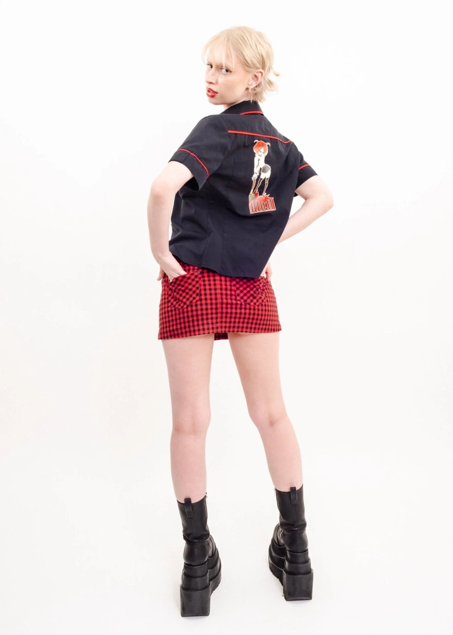 Illicit Demon Girl Trucker Shirt